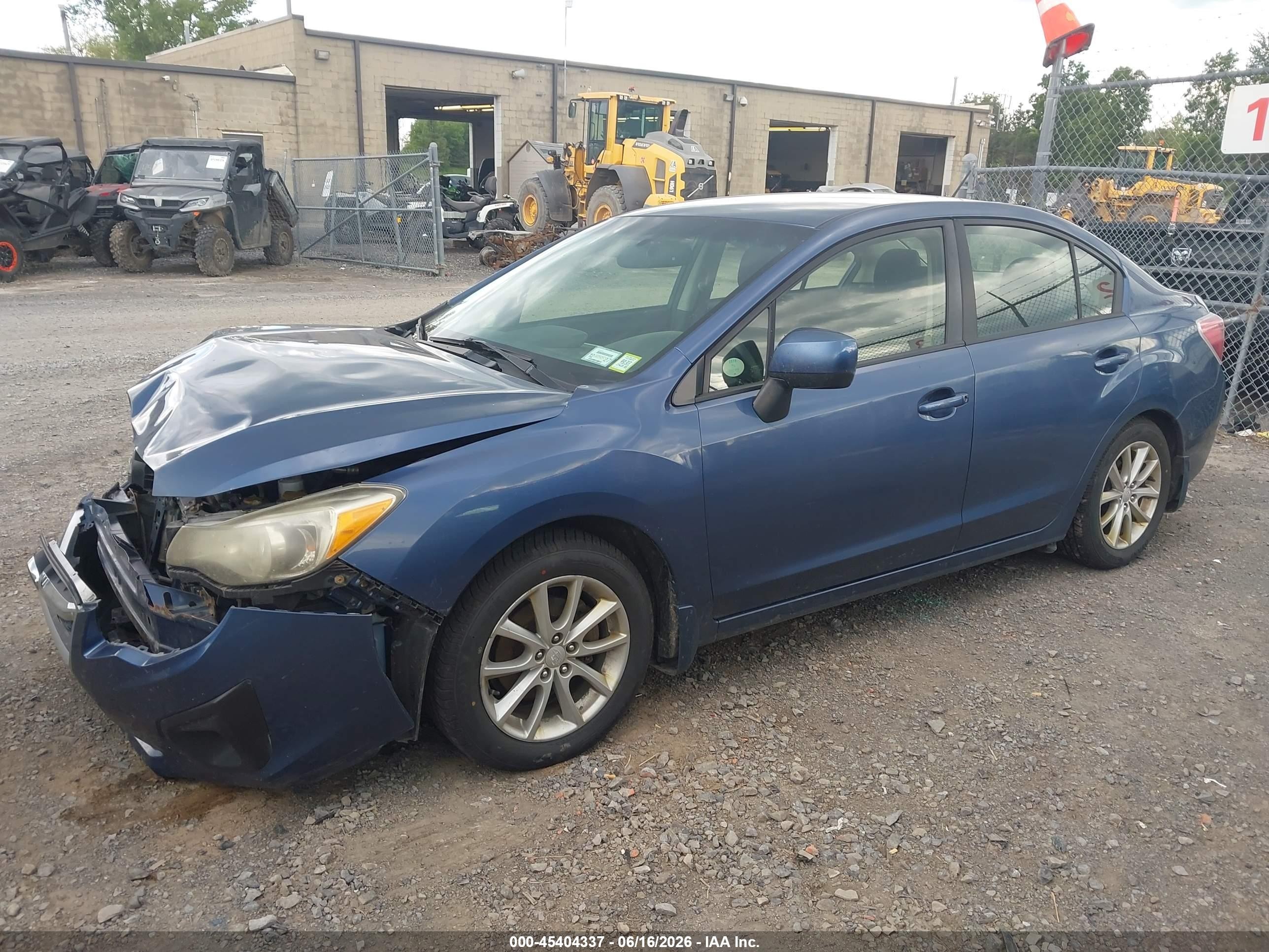 2012 Subaru Impreza 2.0i Premium Blue vin: JF1GJAC64CH025769