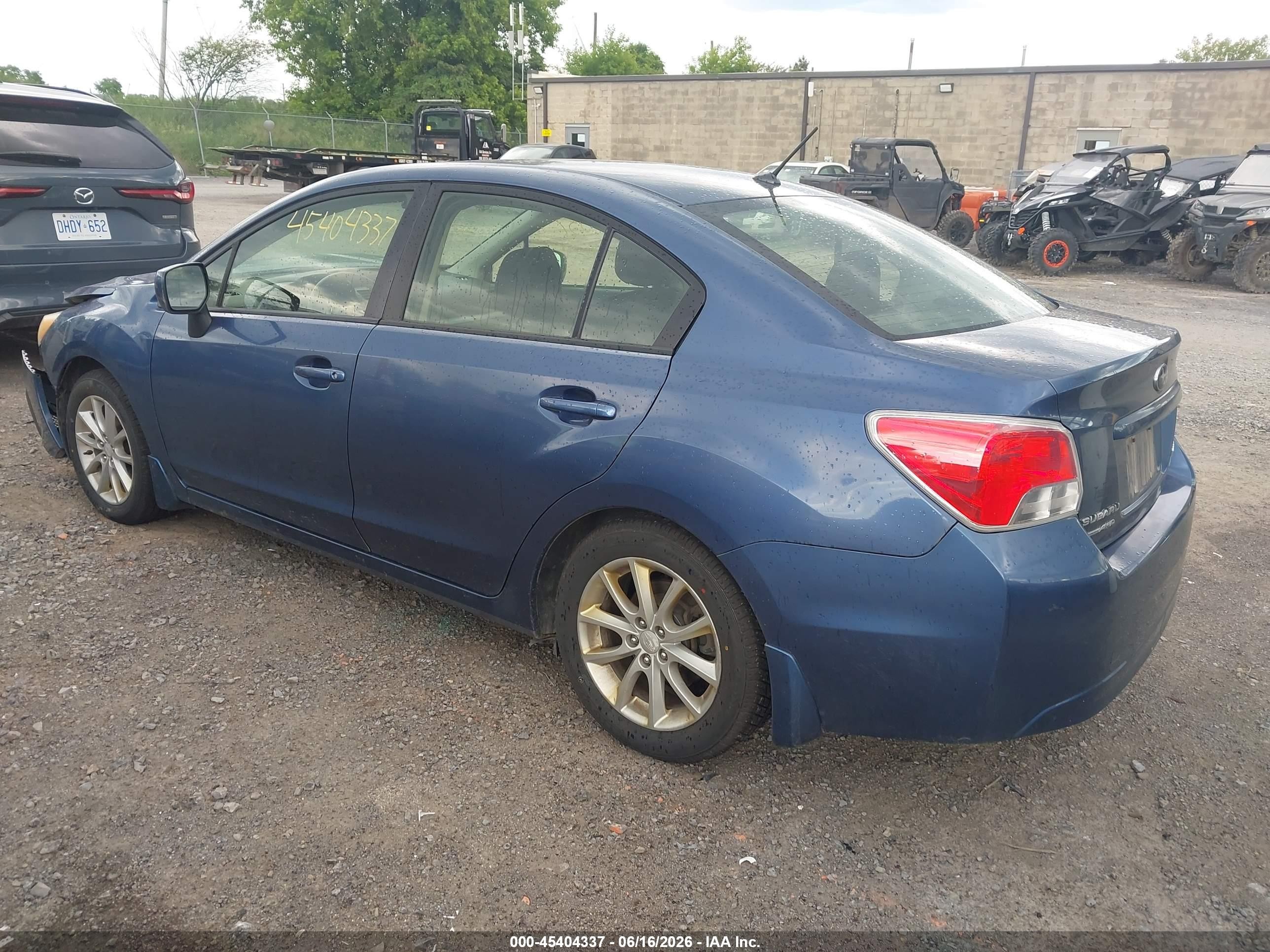 2012 Subaru Impreza 2.0i Premium Blue vin: JF1GJAC64CH025769