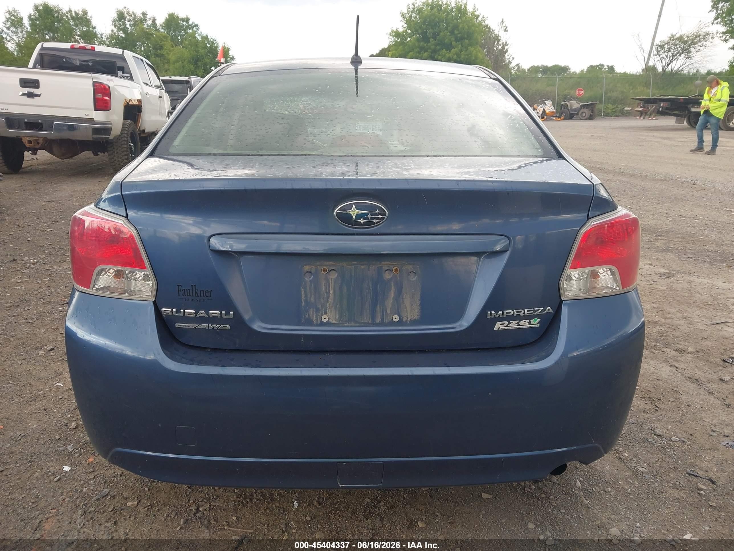 2012 Subaru Impreza 2.0i Premium Blue vin: JF1GJAC64CH025769