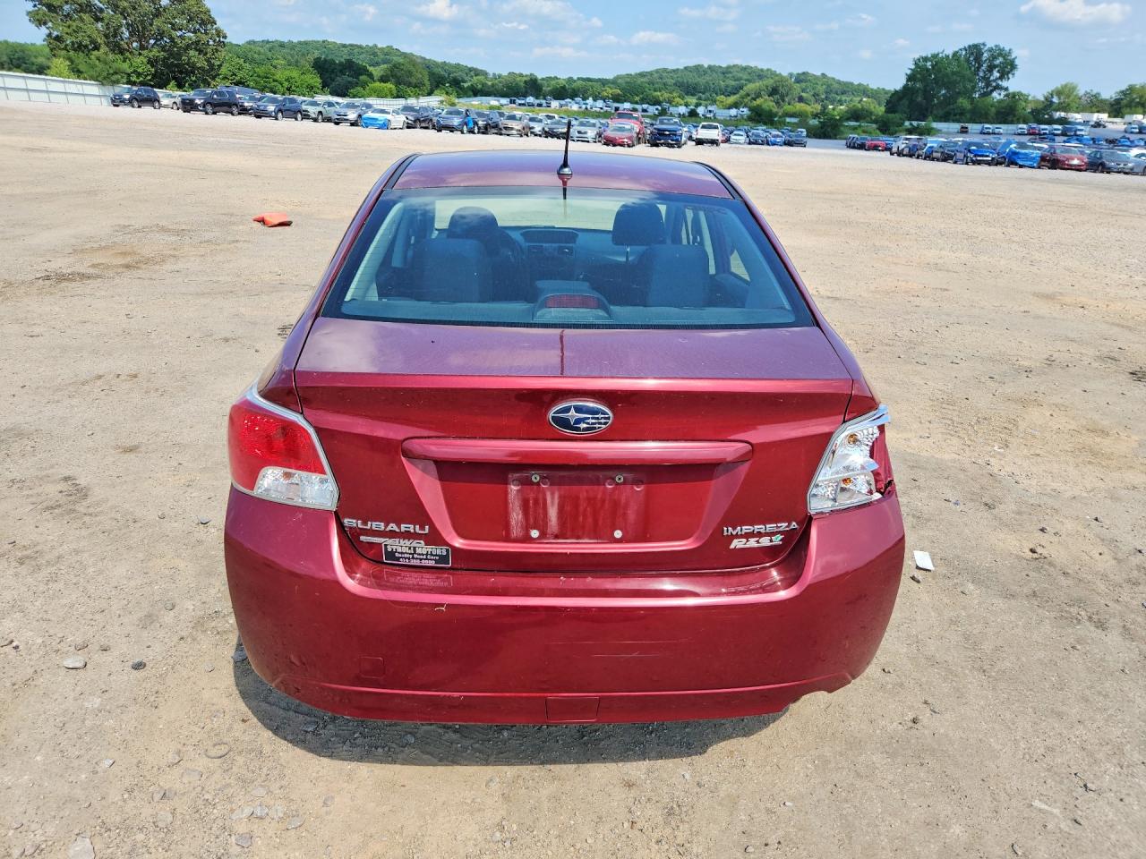 2013 Subaru Impreza Premium Red vin: JF1GJAC64DH002185