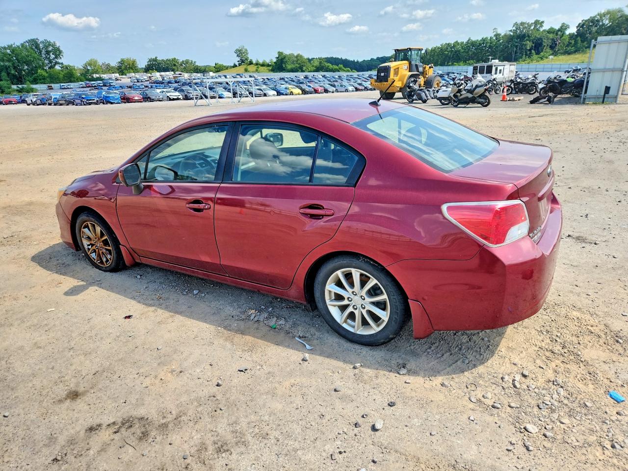 2013 Subaru Impreza Premium Red vin: JF1GJAC64DH002185