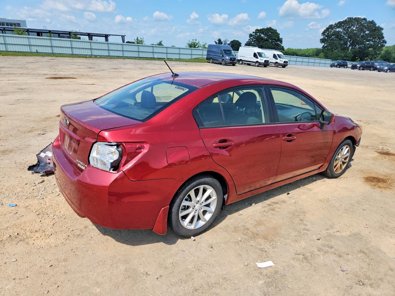 2013 Subaru Impreza Premium Red vin: JF1GJAC64DH002185