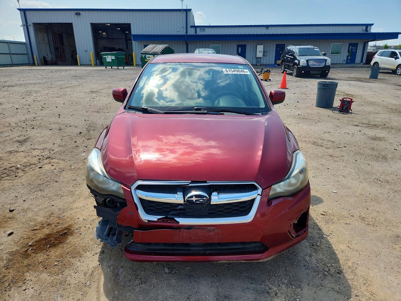 2013 Subaru Impreza Premium Red vin: JF1GJAC64DH002185