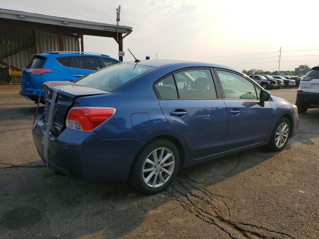 2013 Subaru Impreza Premium Blue vin: JF1GJAC64DH024977