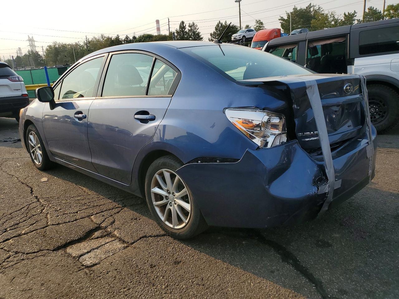 2013 Subaru Impreza Premium Blue vin: JF1GJAC64DH024977