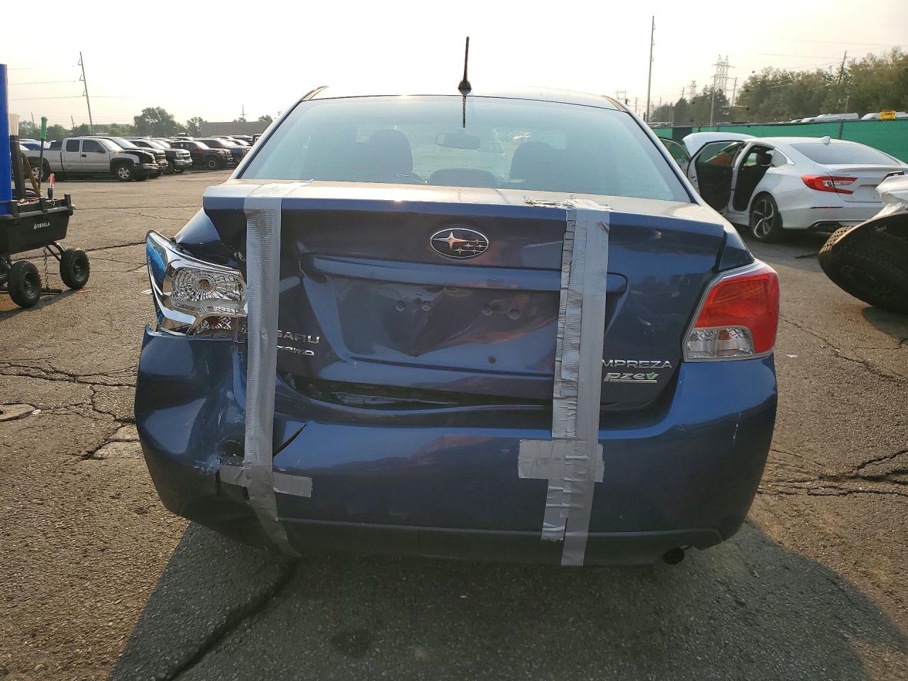 2013 Subaru Impreza Premium Blue vin: JF1GJAC64DH024977