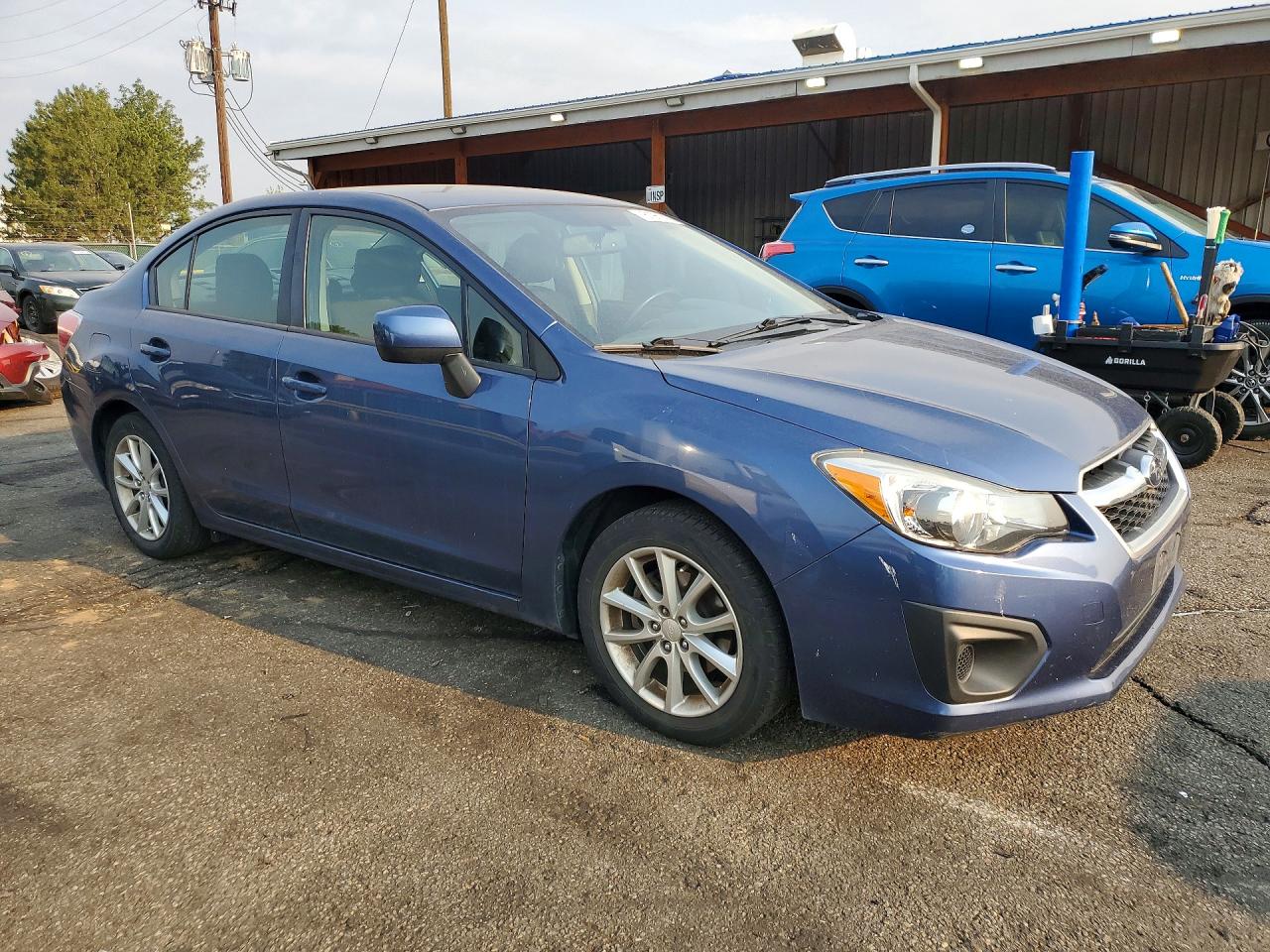 2013 Subaru Impreza Premium Blue vin: JF1GJAC64DH024977