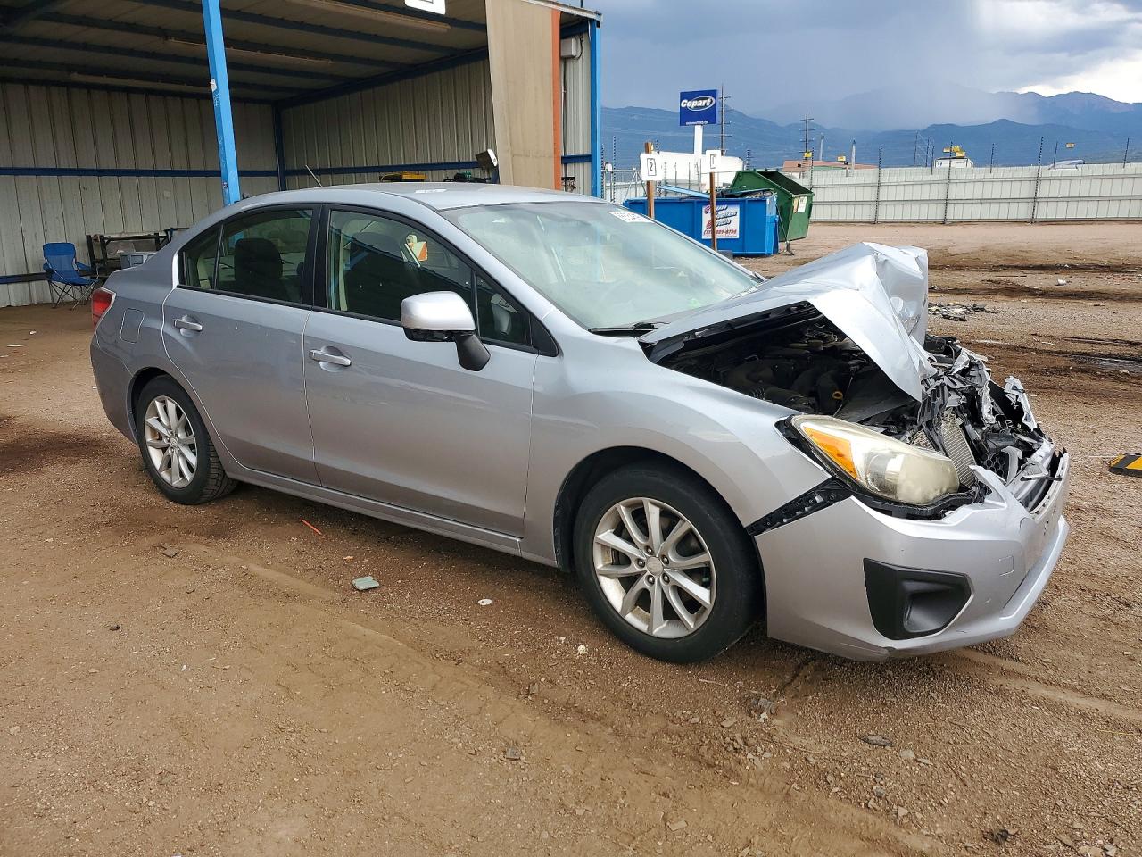 2013 Subaru Impreza Premium Silver vin: JF1GJAC64DH032075
