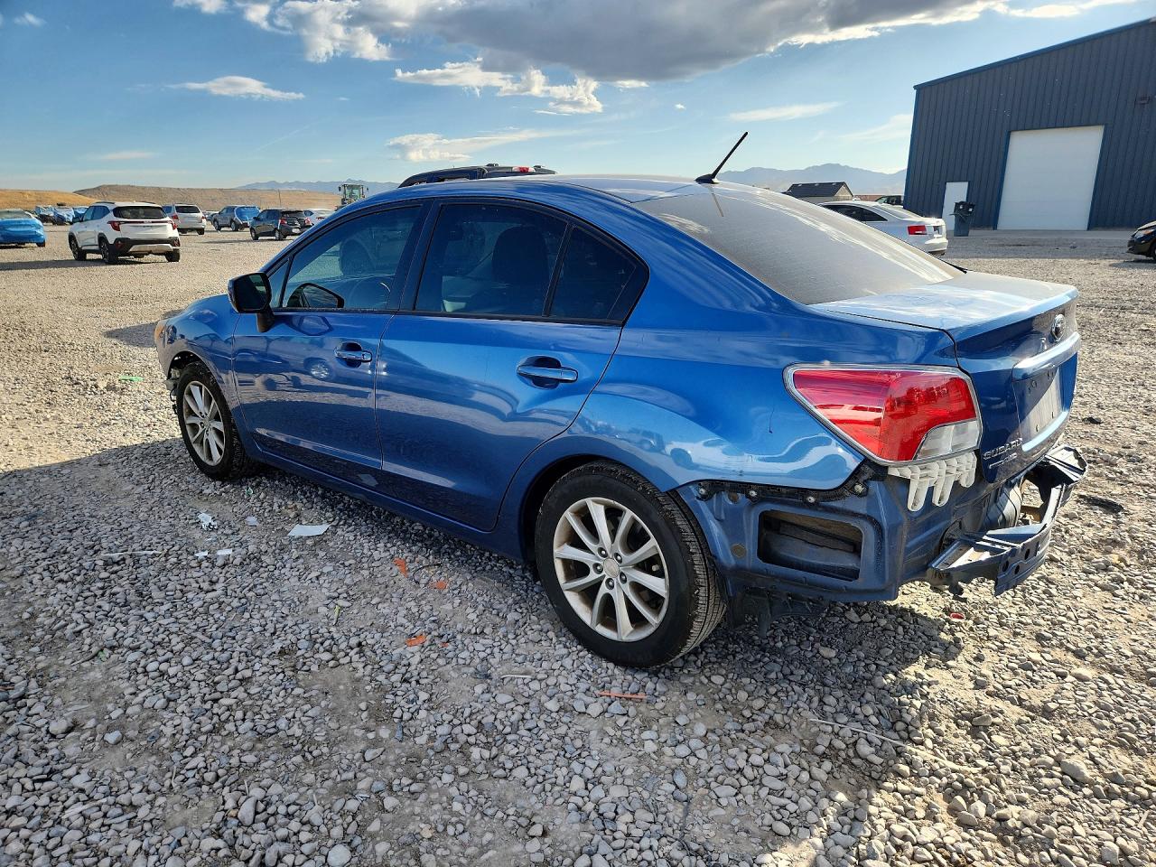 2014 Subaru Impreza Premium Синий vin: JF1GJAC64EH020557