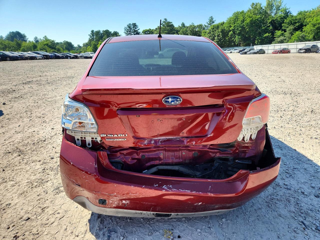 2015 Subaru Impreza Premium Red vin: JF1GJAC64FH002447