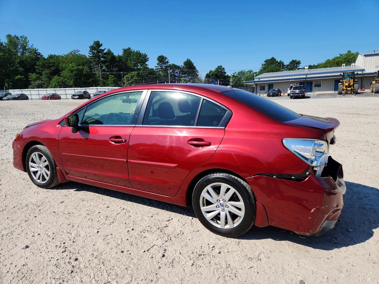 2015 Subaru Impreza Premium Red vin: JF1GJAC64FH002447