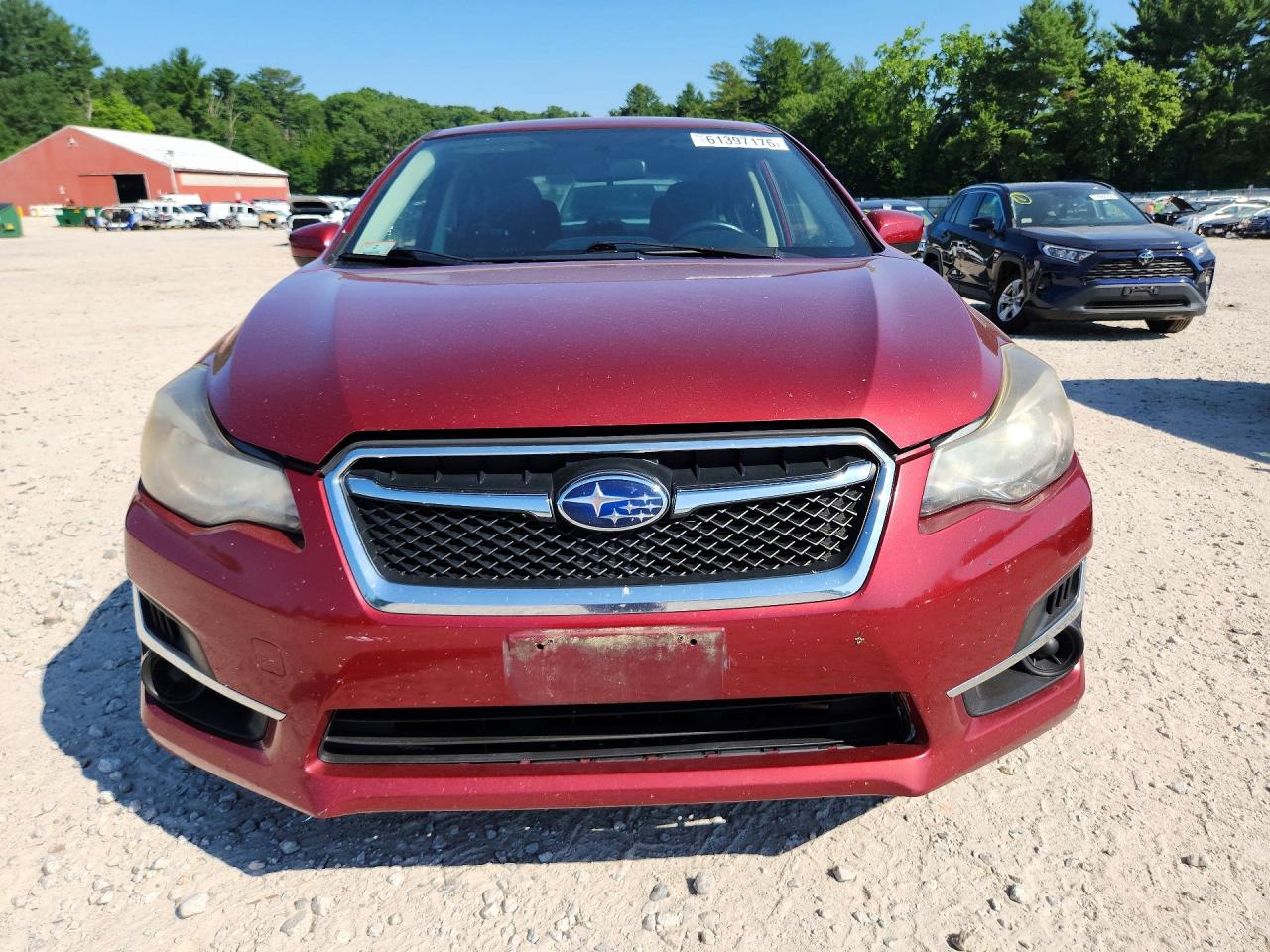 2015 Subaru Impreza Premium Red vin: JF1GJAC64FH002447