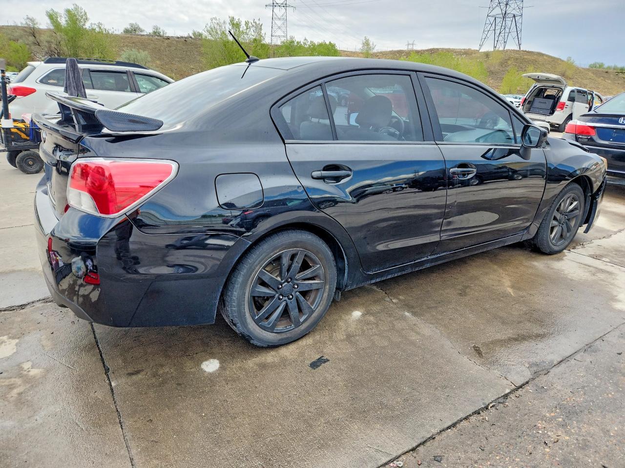 2015 Subaru Impreza Premium Black vin: JF1GJAC64FH008376