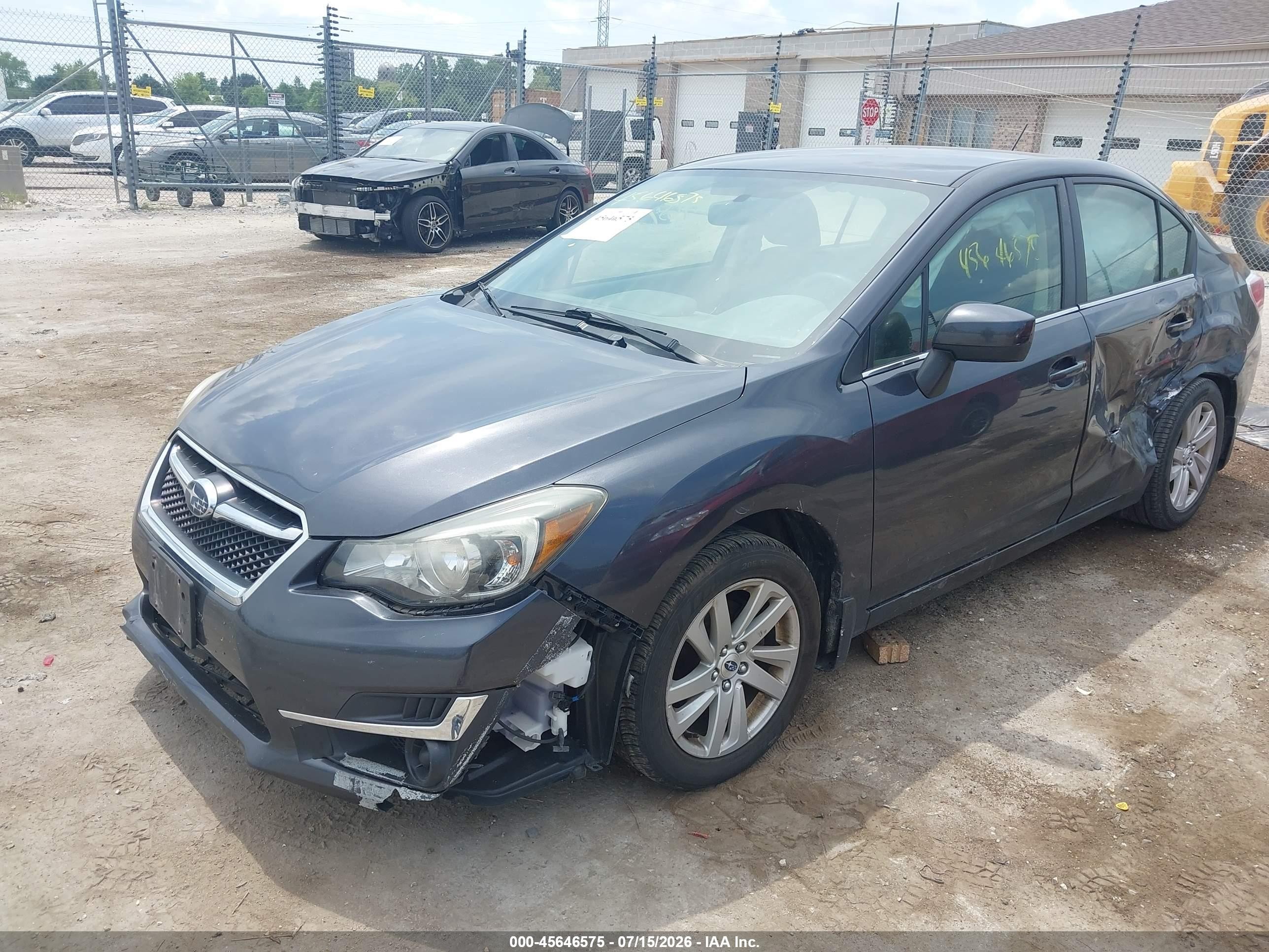 2015 Subaru Impreza 2.0i Premium Gray vin: JF1GJAC64FH009818
