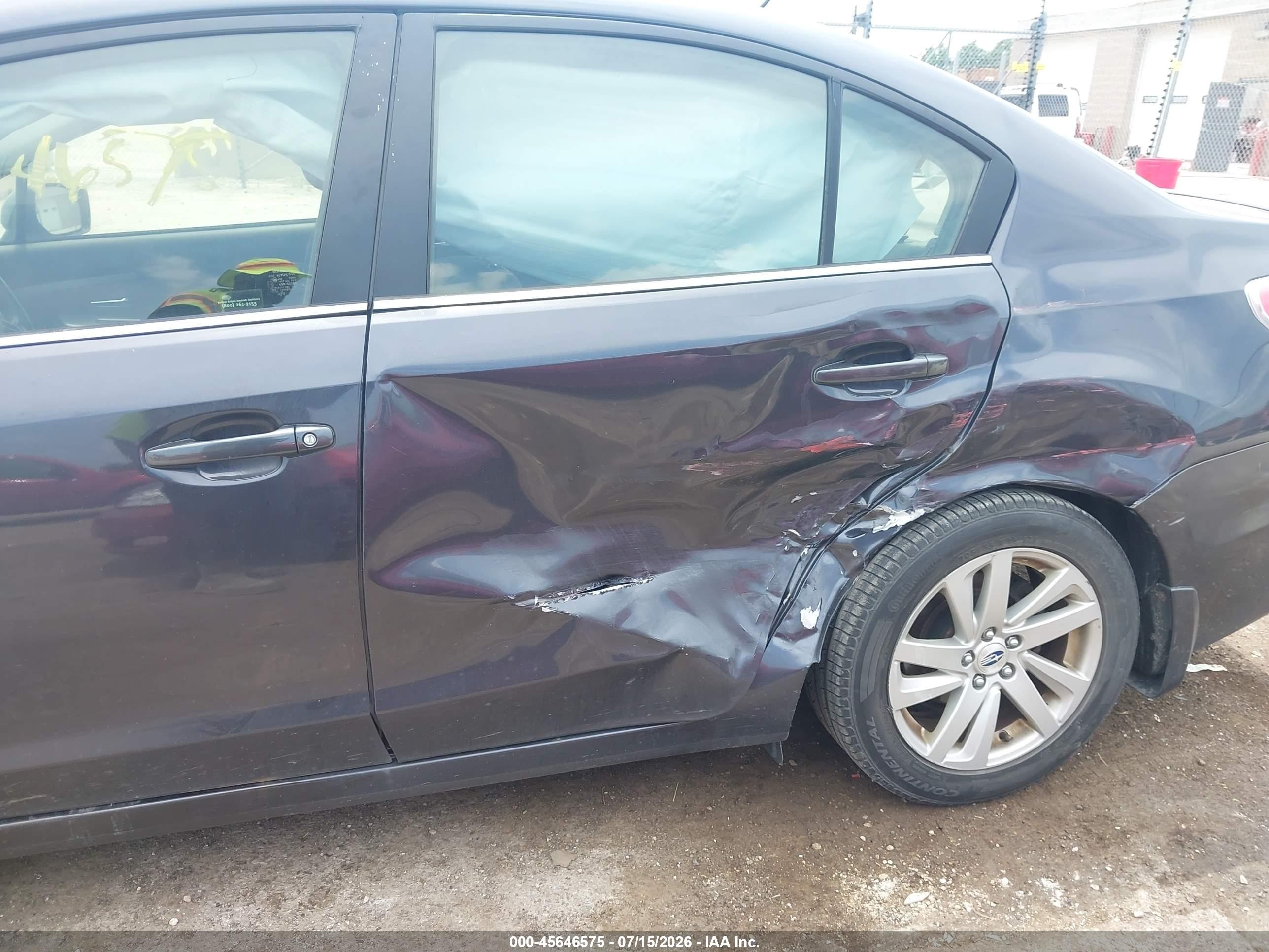 2015 Subaru Impreza 2.0i Premium Gray vin: JF1GJAC64FH009818