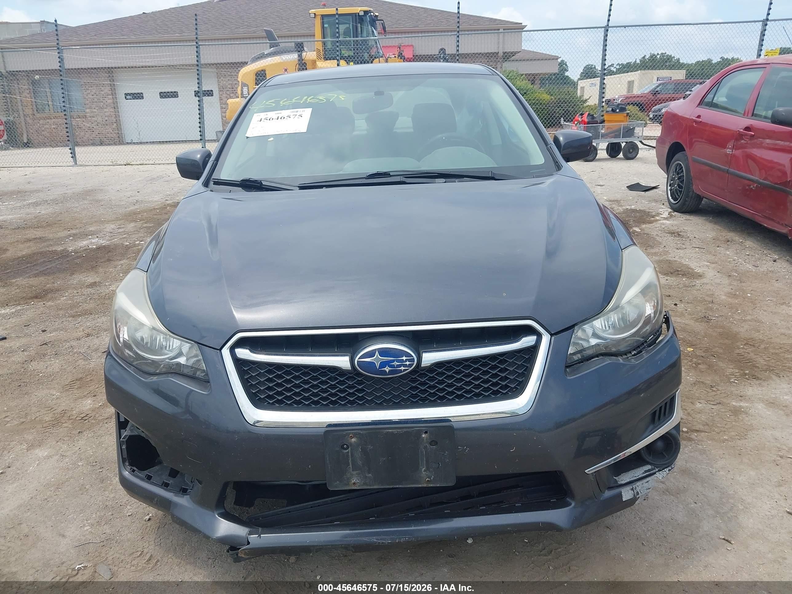 2015 Subaru Impreza 2.0i Premium Gray vin: JF1GJAC64FH009818