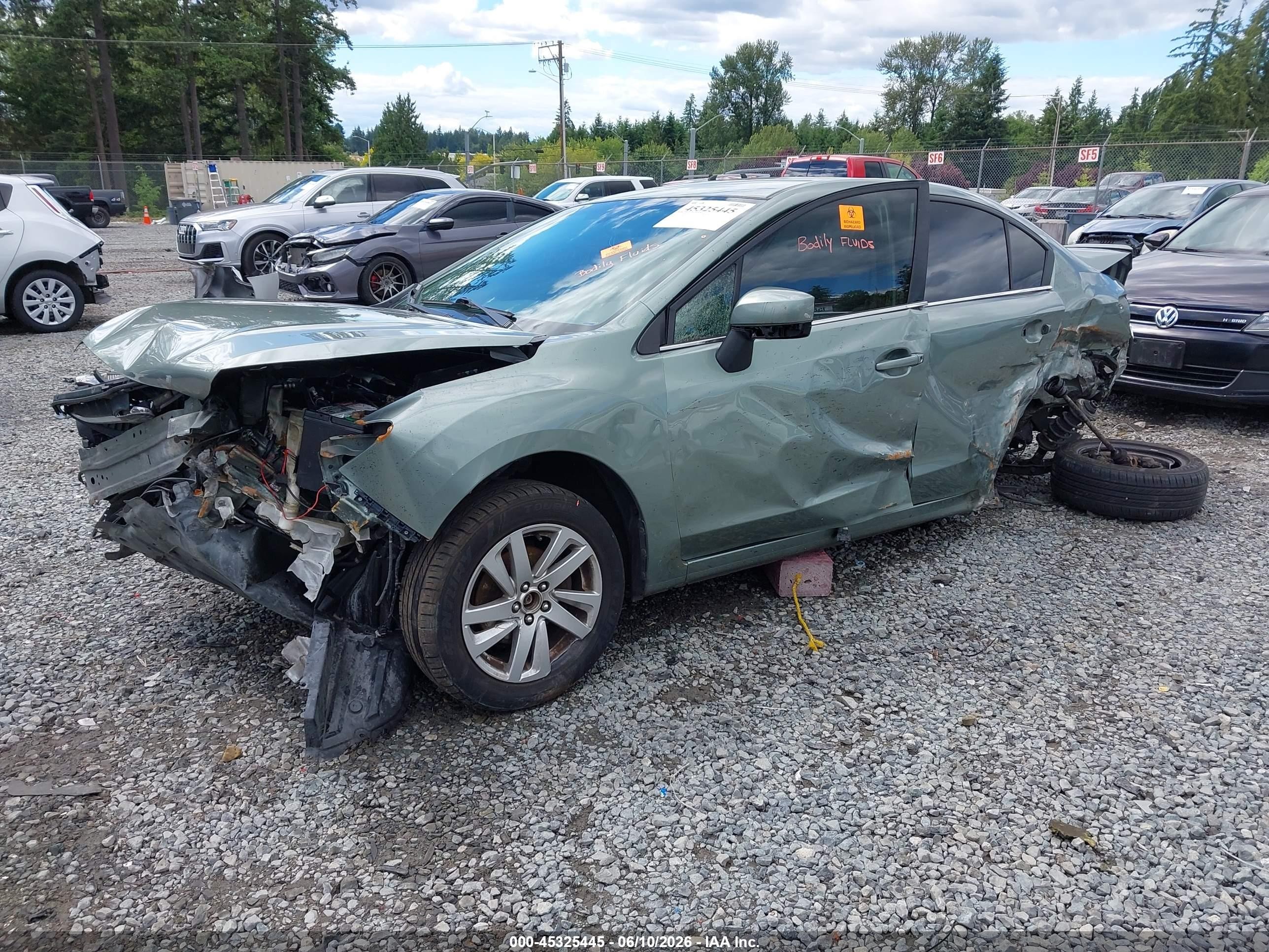 2015 Subaru Impreza 2.0i Premium Green vin: JF1GJAC64FH013271
