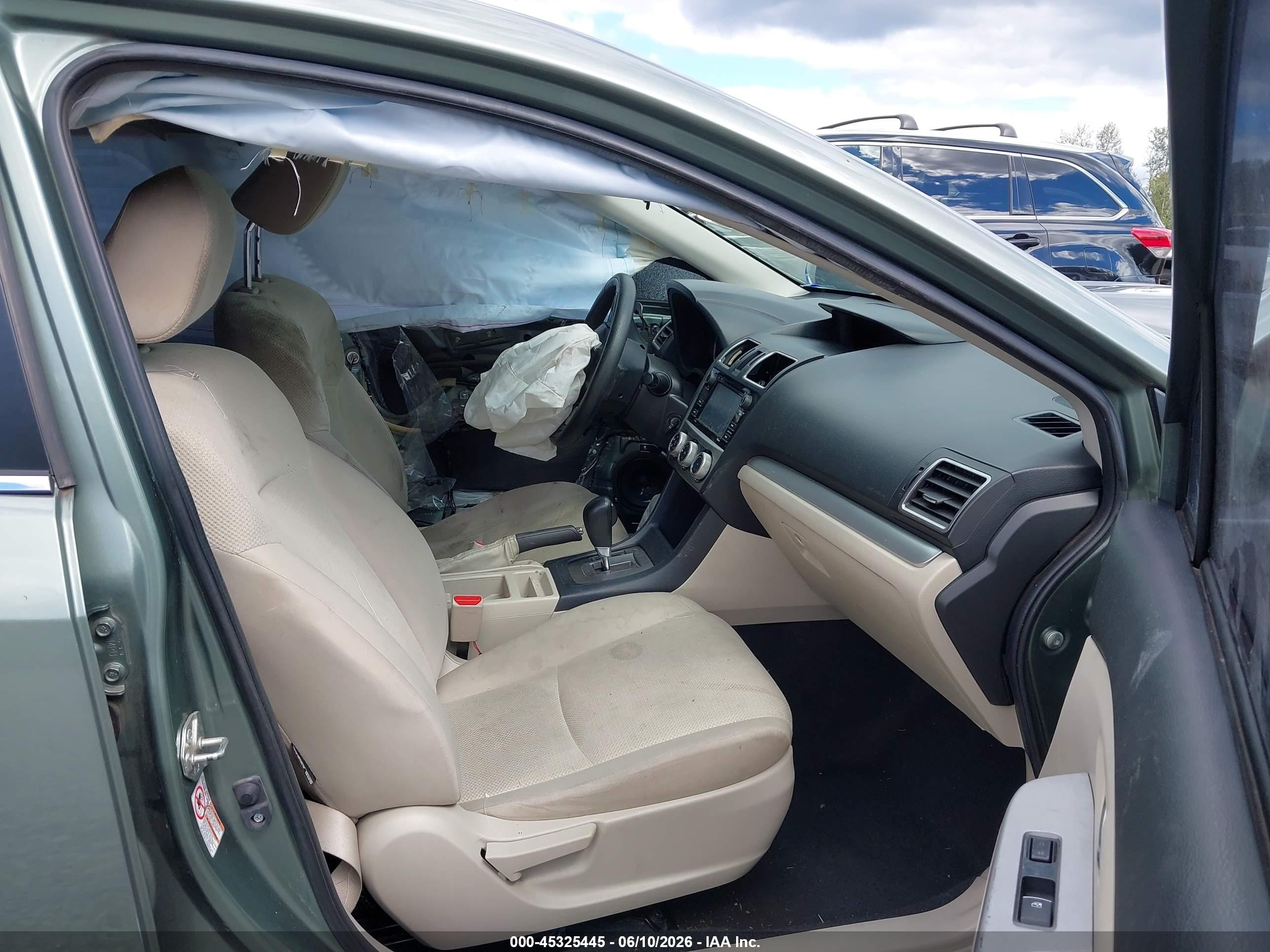 2015 Subaru Impreza 2.0i Premium Green vin: JF1GJAC64FH013271