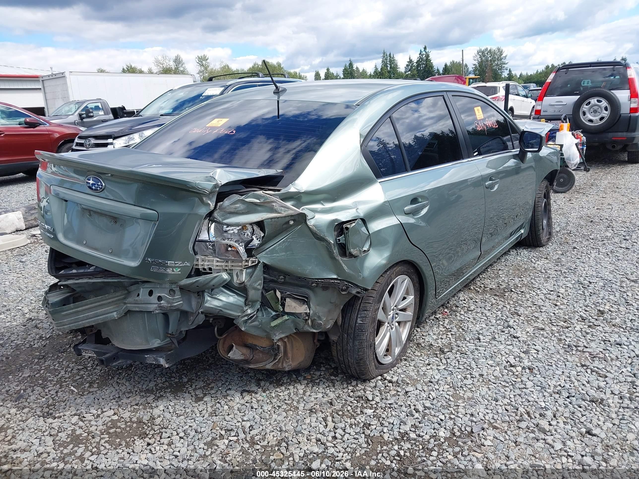 2015 Subaru Impreza 2.0i Premium Green vin: JF1GJAC64FH013271