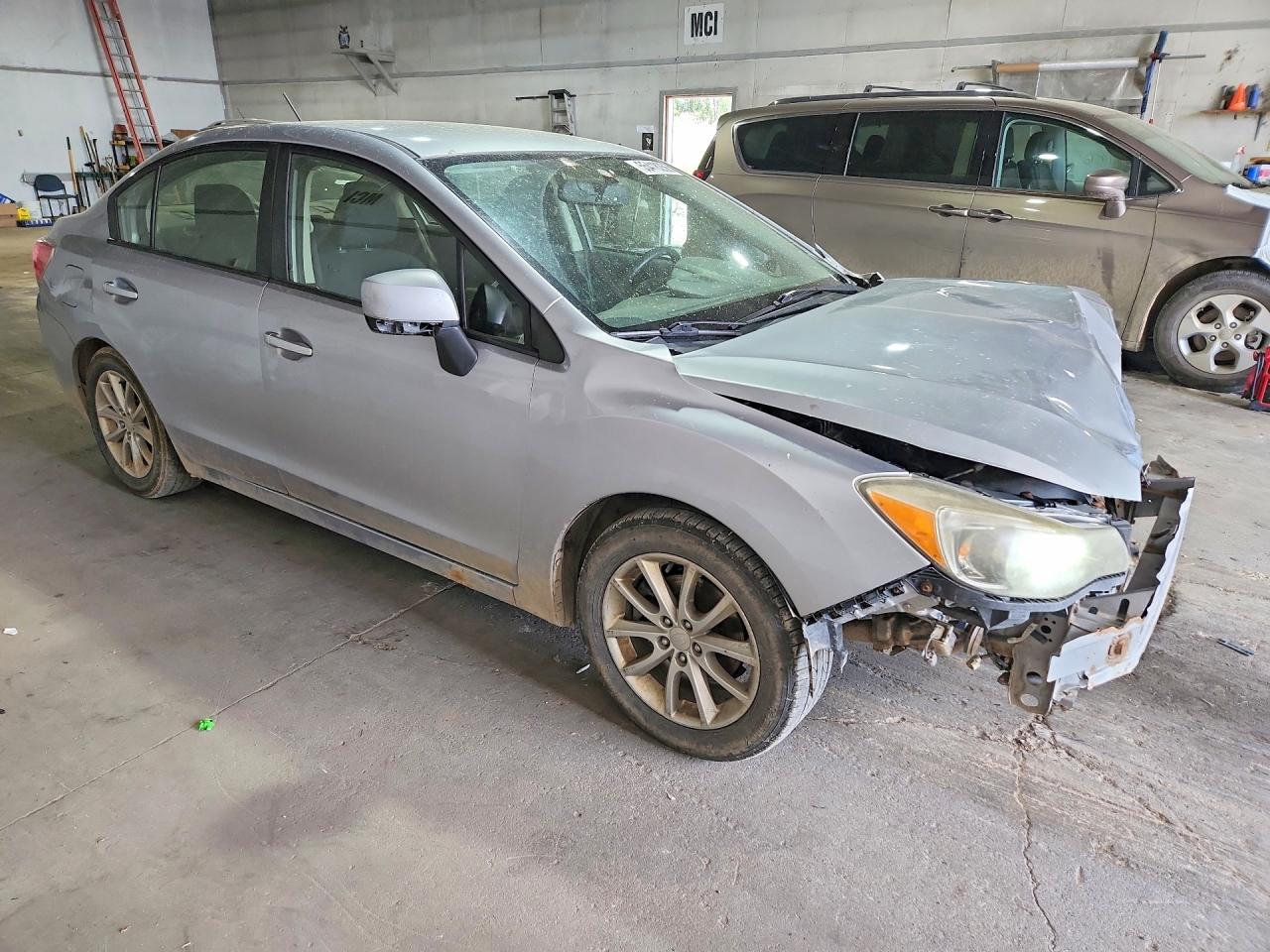 2012 Subaru Impreza Premium Серебряный vin: JF1GJAC65CH027398