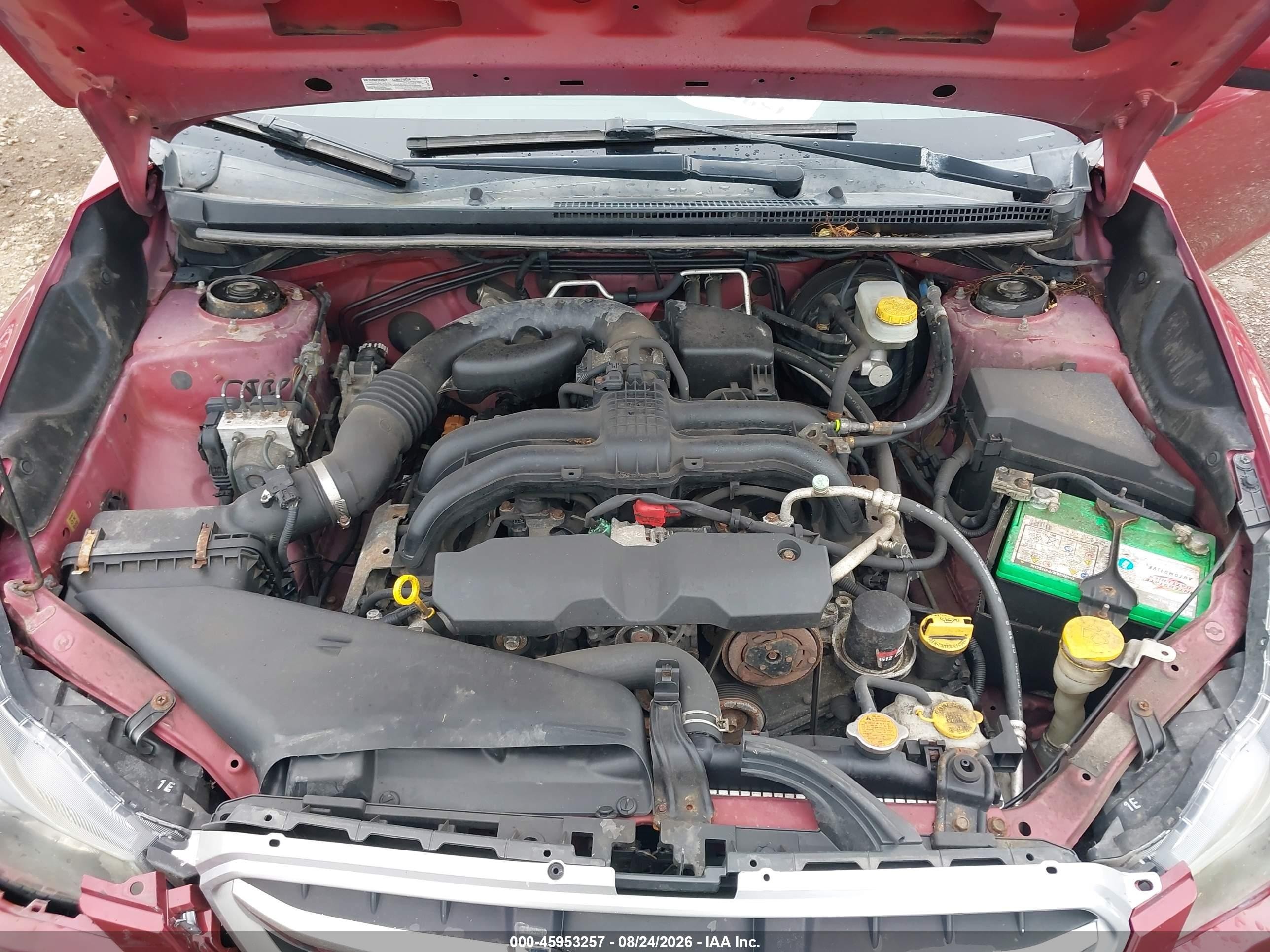 2013 Subaru Impreza 2.0i Premium Red vin: JF1GJAC65DG034522