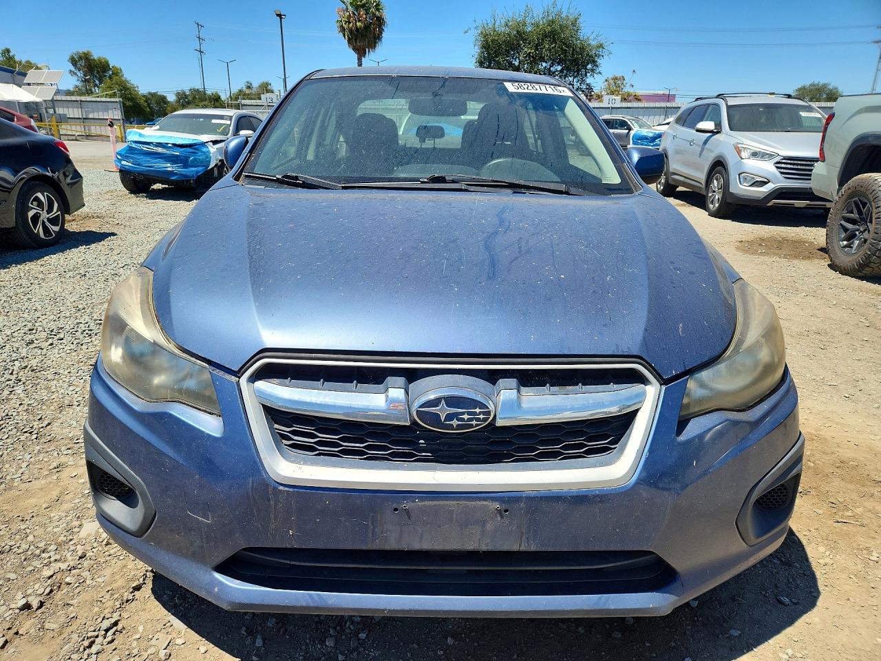2013 Subaru Impreza Premium Blue vin: JF1GJAC65DH014474