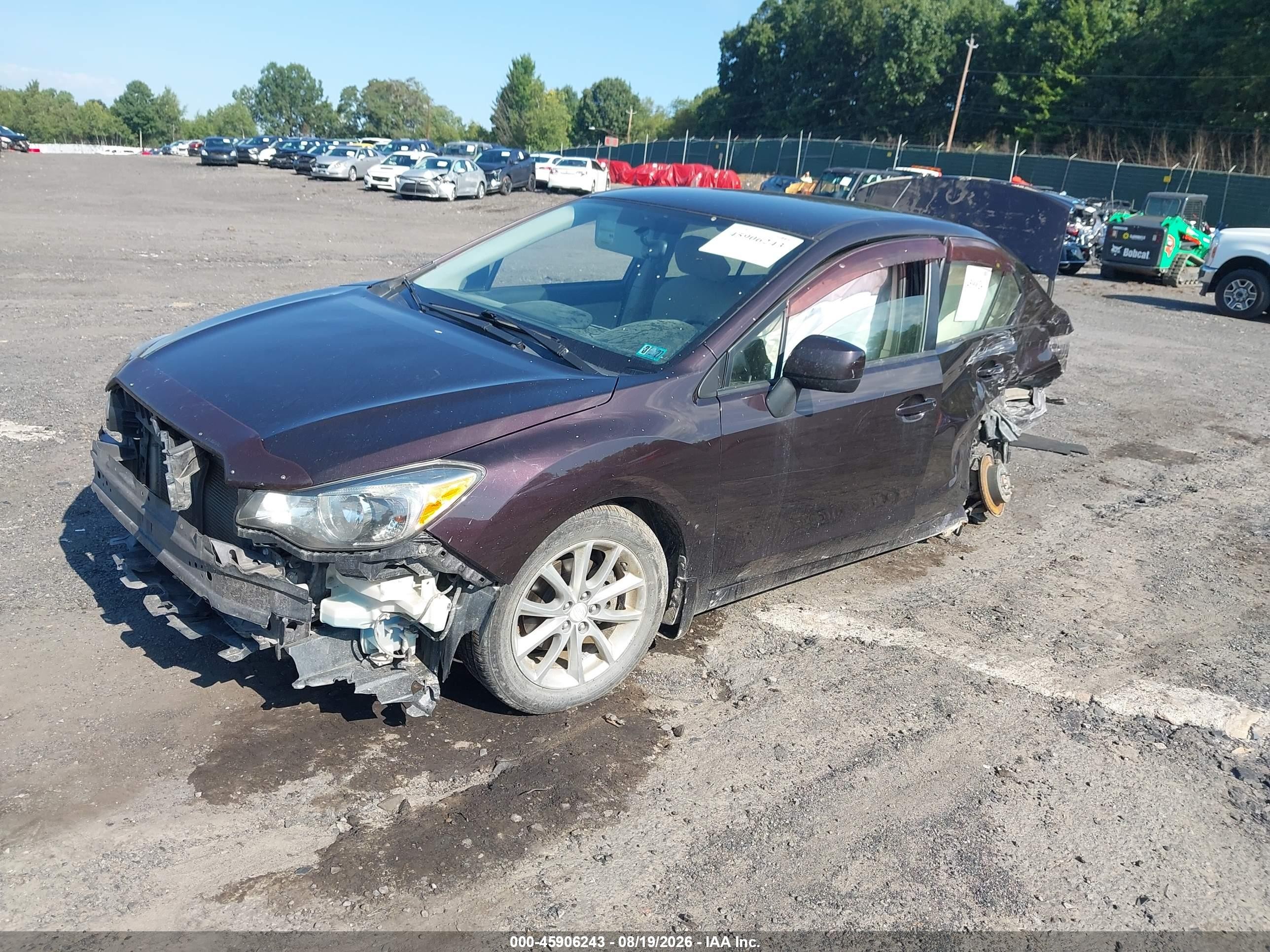 2013 Subaru Impreza 2.0i Premium Фиолетовый vin: JF1GJAC65DH015060