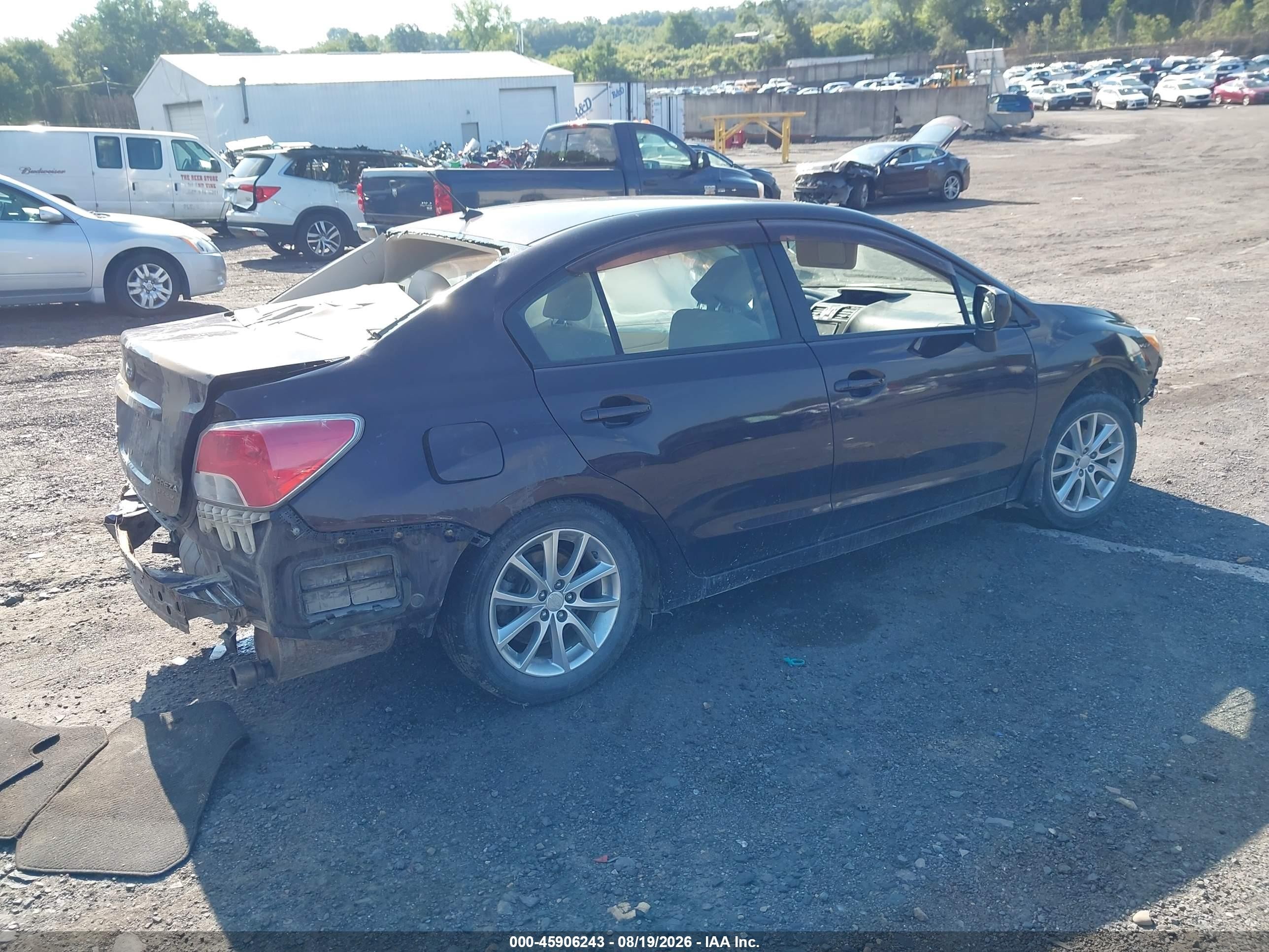 2013 Subaru Impreza 2.0i Premium Фиолетовый vin: JF1GJAC65DH015060