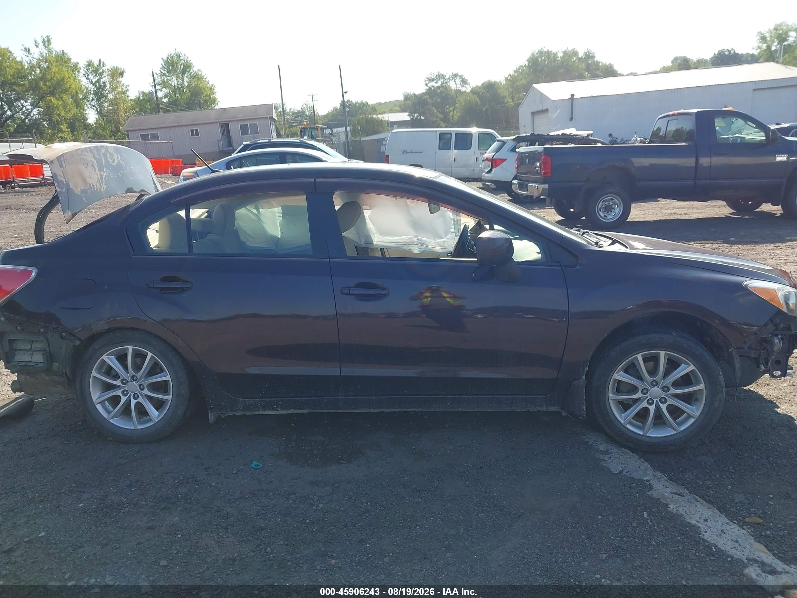 2013 Subaru Impreza 2.0i Premium Фиолетовый vin: JF1GJAC65DH015060