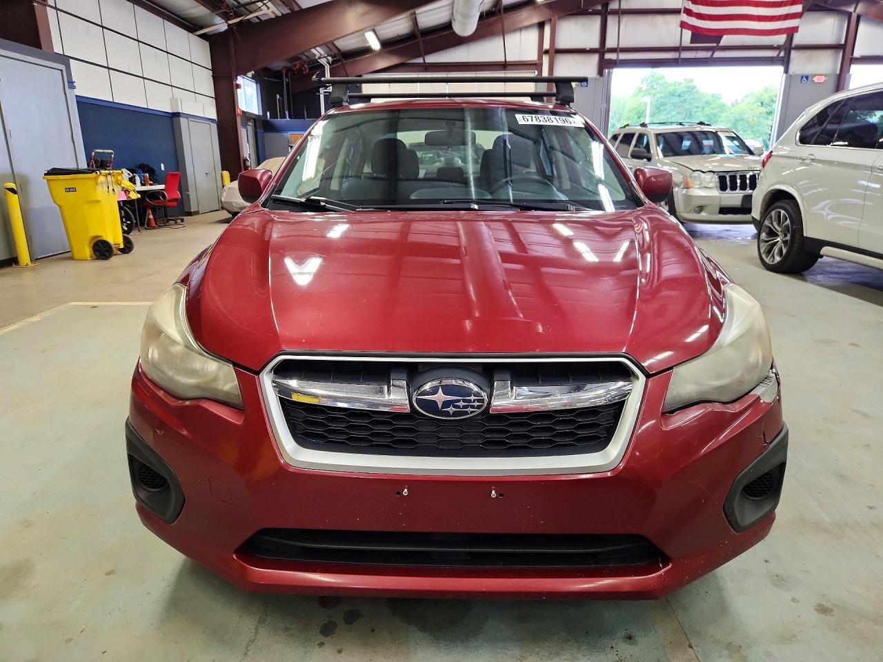 2013 Subaru Impreza Premium Red vin: JF1GJAC65DH034028