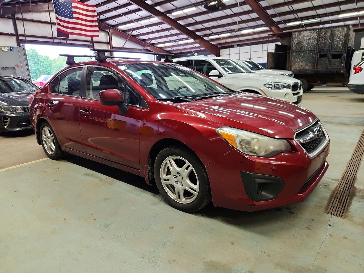 2013 Subaru Impreza Premium Red vin: JF1GJAC65DH034028