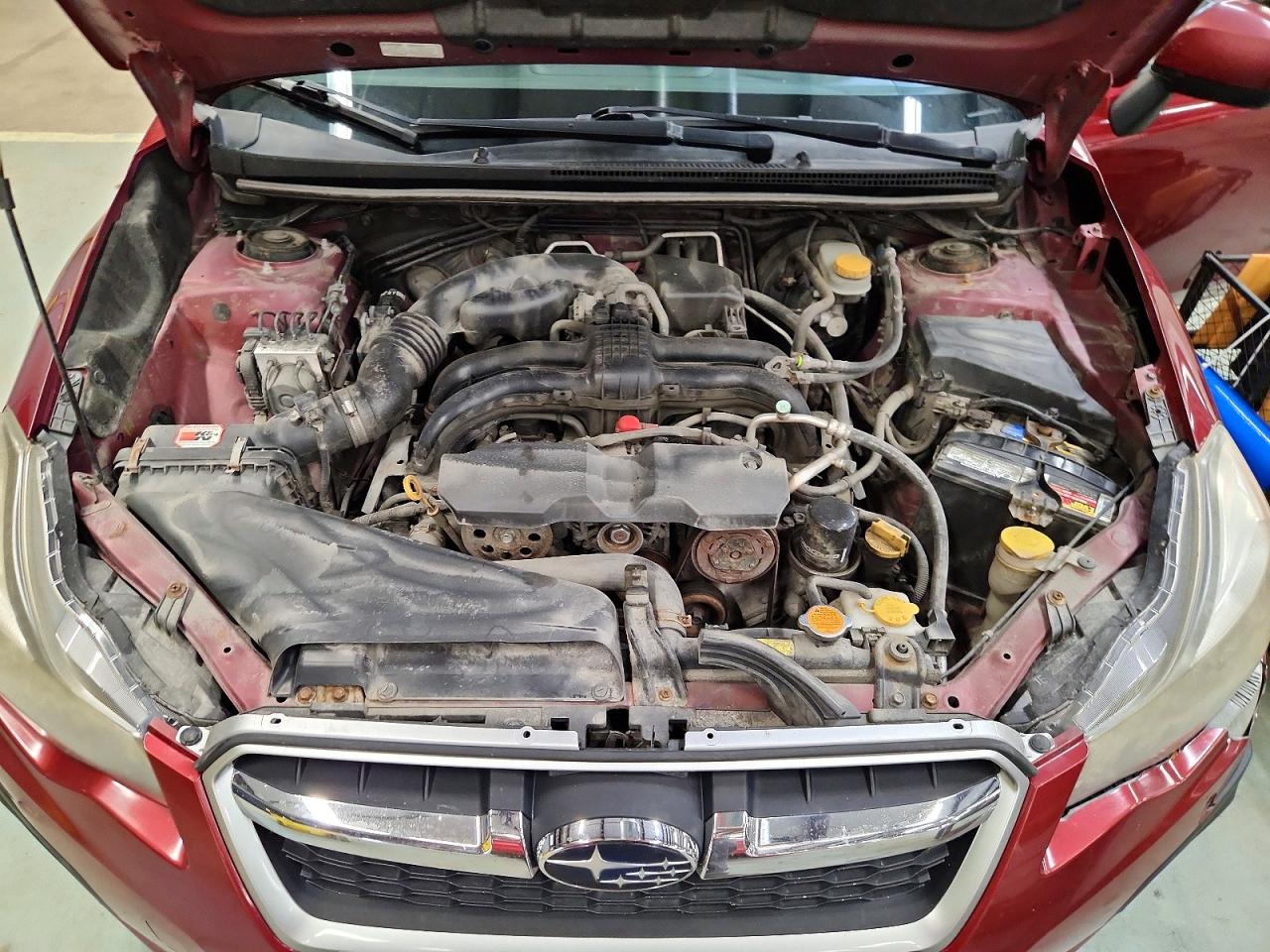 2013 Subaru Impreza Premium Red vin: JF1GJAC65DH034028