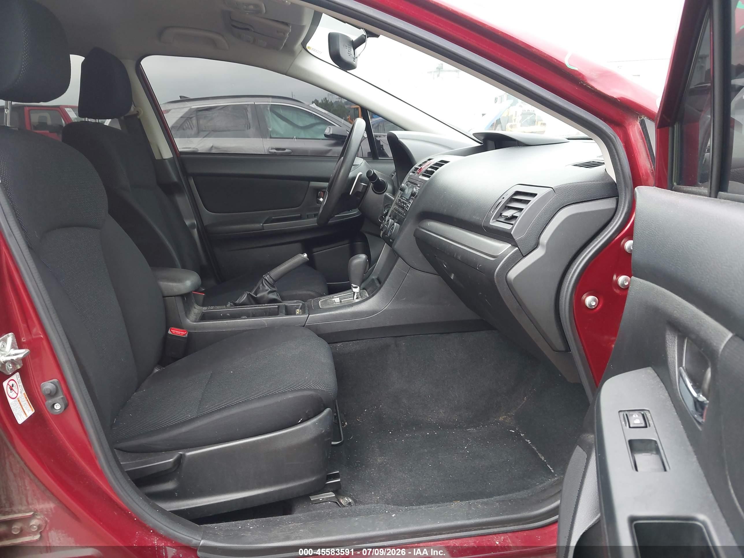 2013 Subaru Impreza 2.0i Premium Maroon vin: JF1GJAC65DH034725