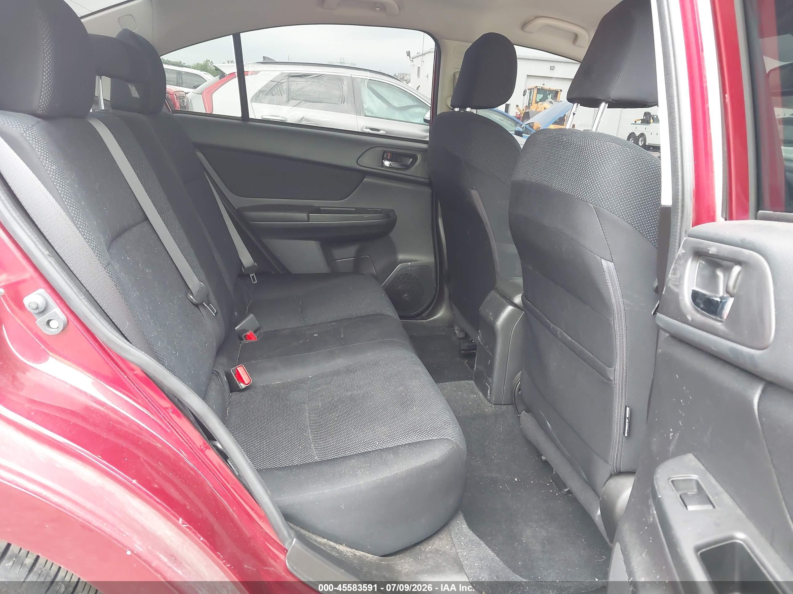 2013 Subaru Impreza 2.0i Premium Maroon vin: JF1GJAC65DH034725