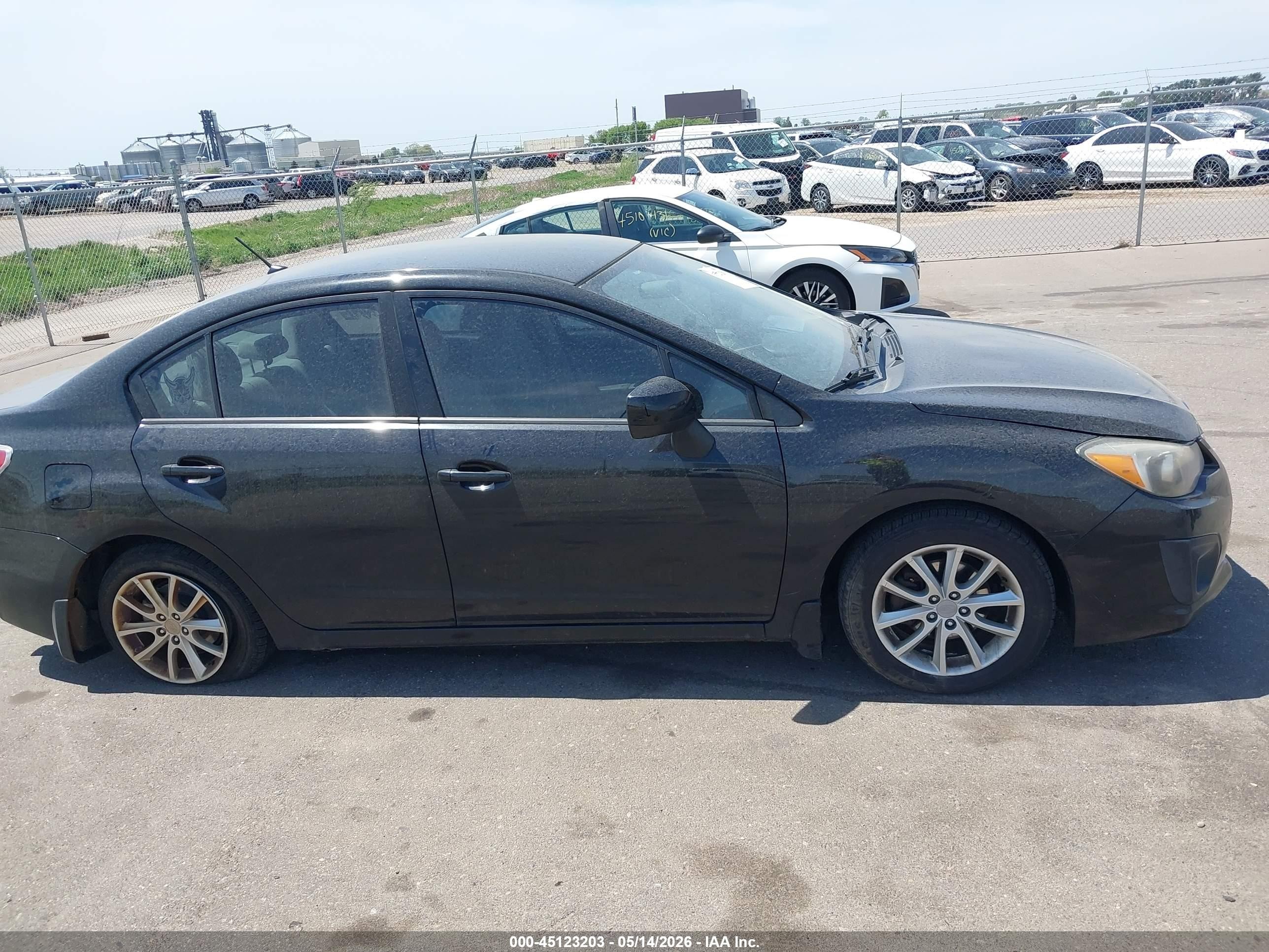 2014 Subaru Impreza 2.0i Premium Black vin: JF1GJAC65EH004190