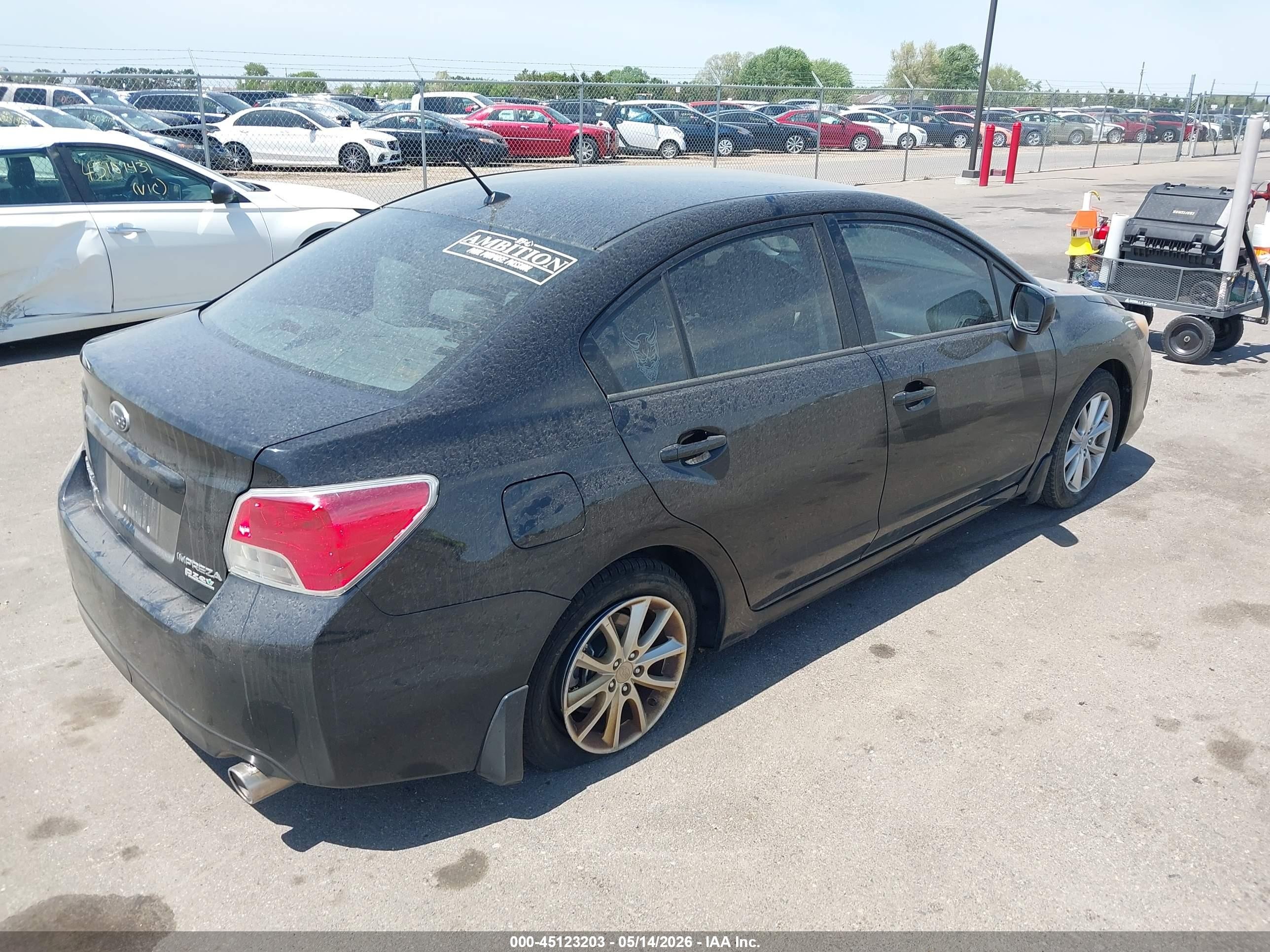2014 Subaru Impreza 2.0i Premium Black vin: JF1GJAC65EH004190