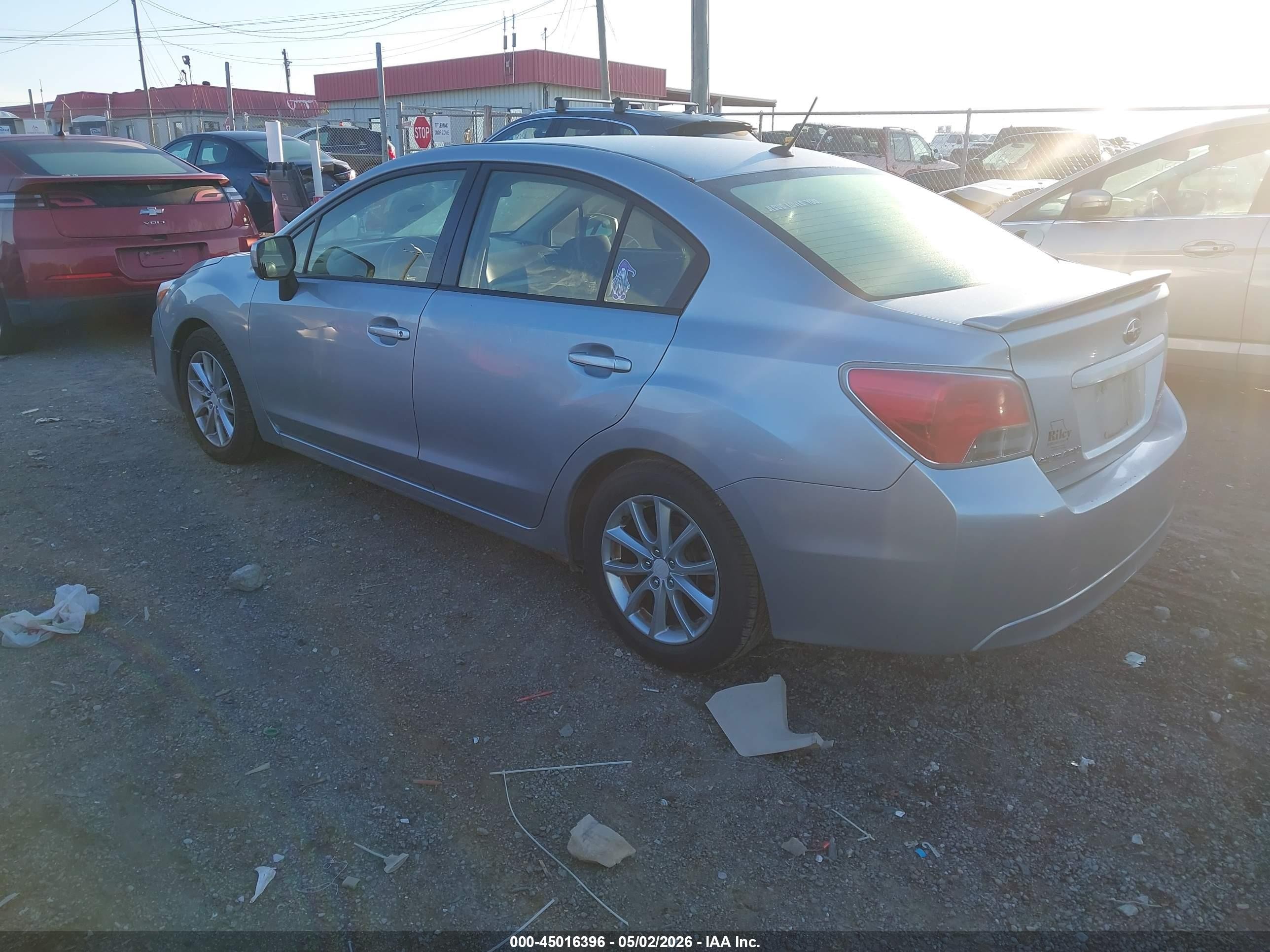 2014 Subaru Impreza 2.0i Premium Blue vin: JF1GJAC65EH007767