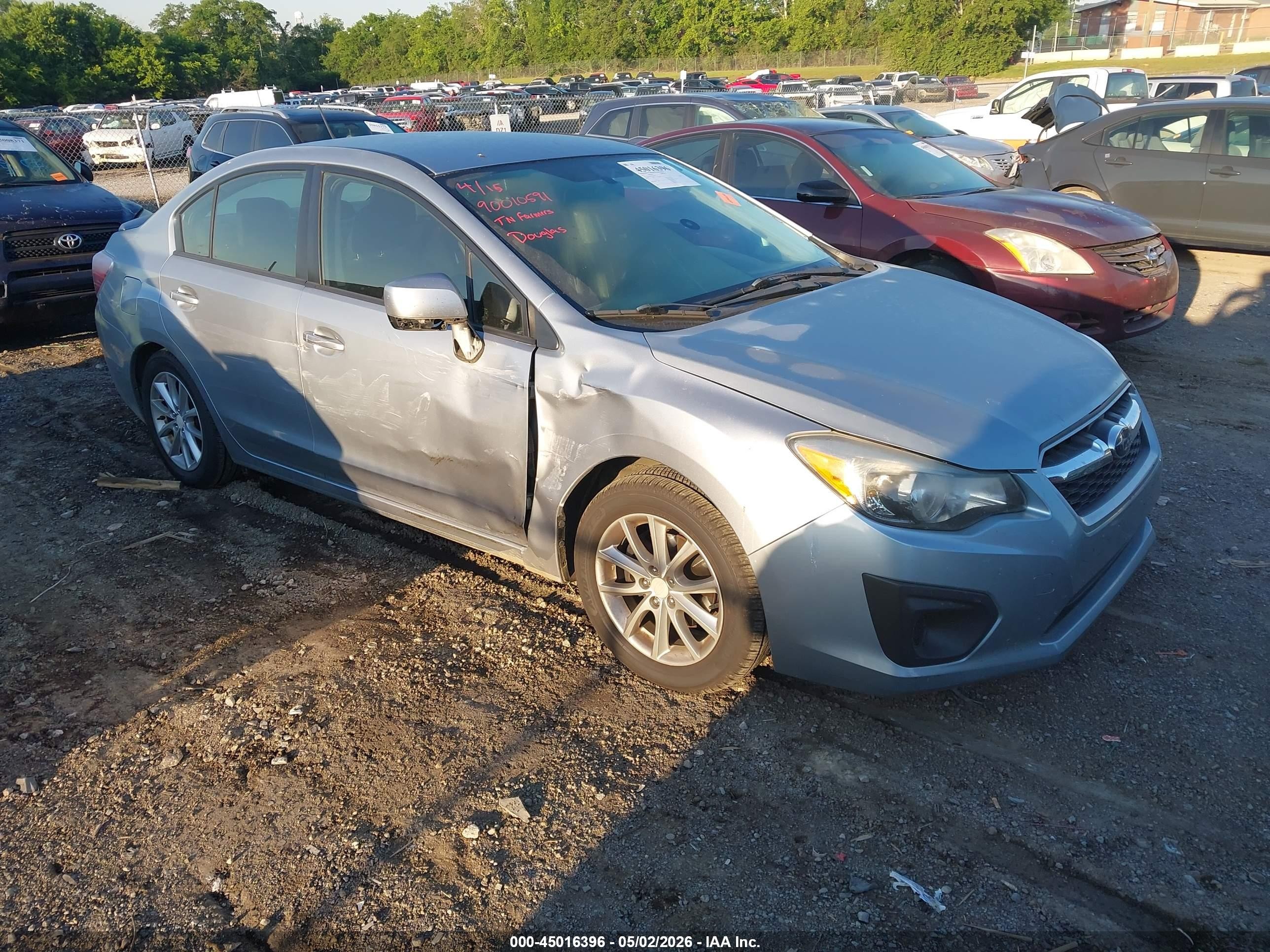 2014 Subaru Impreza 2.0i Premium Синий vin: JF1GJAC65EH007767