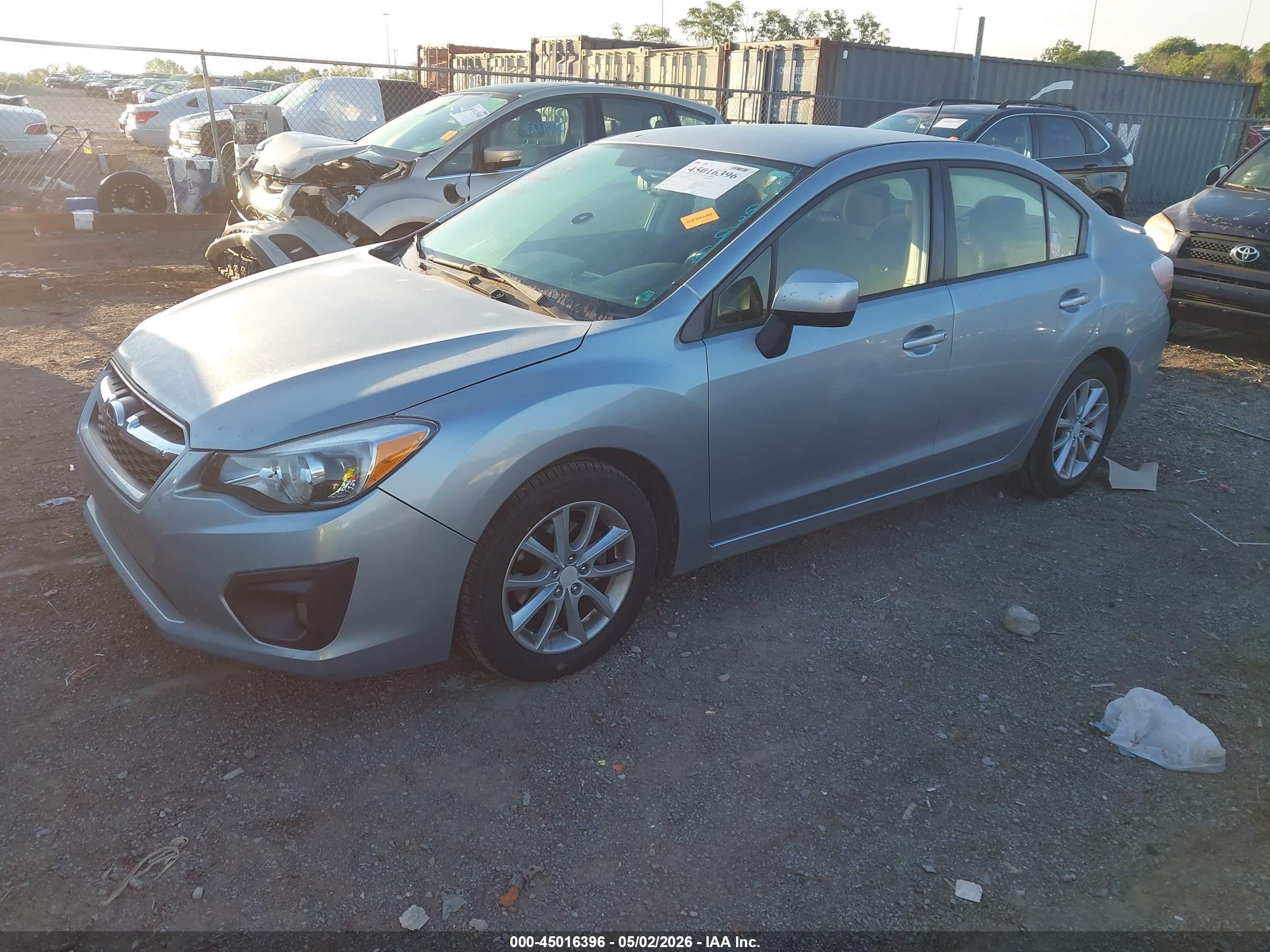 2014 Subaru Impreza 2.0i Premium Blue vin: JF1GJAC65EH007767