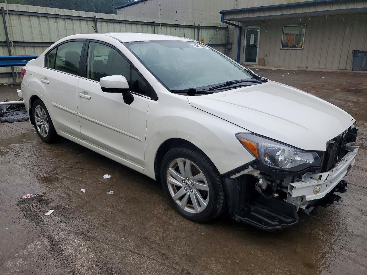 2015 Subaru Impreza Premium White vin: JF1GJAC65FH024750
