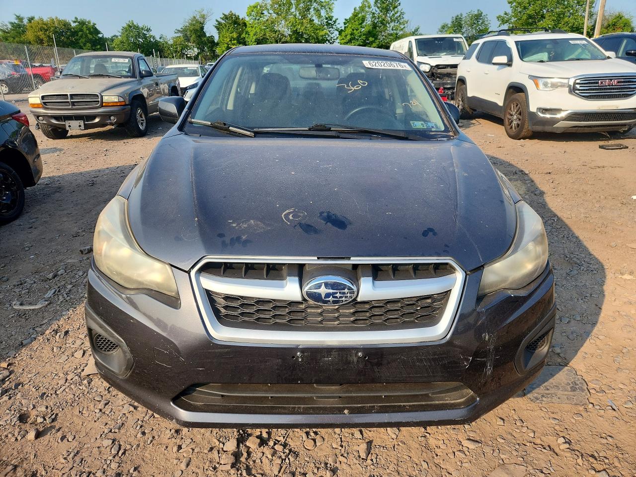 2012 Subaru Impreza Premium Gray vin: JF1GJAC66CH010044