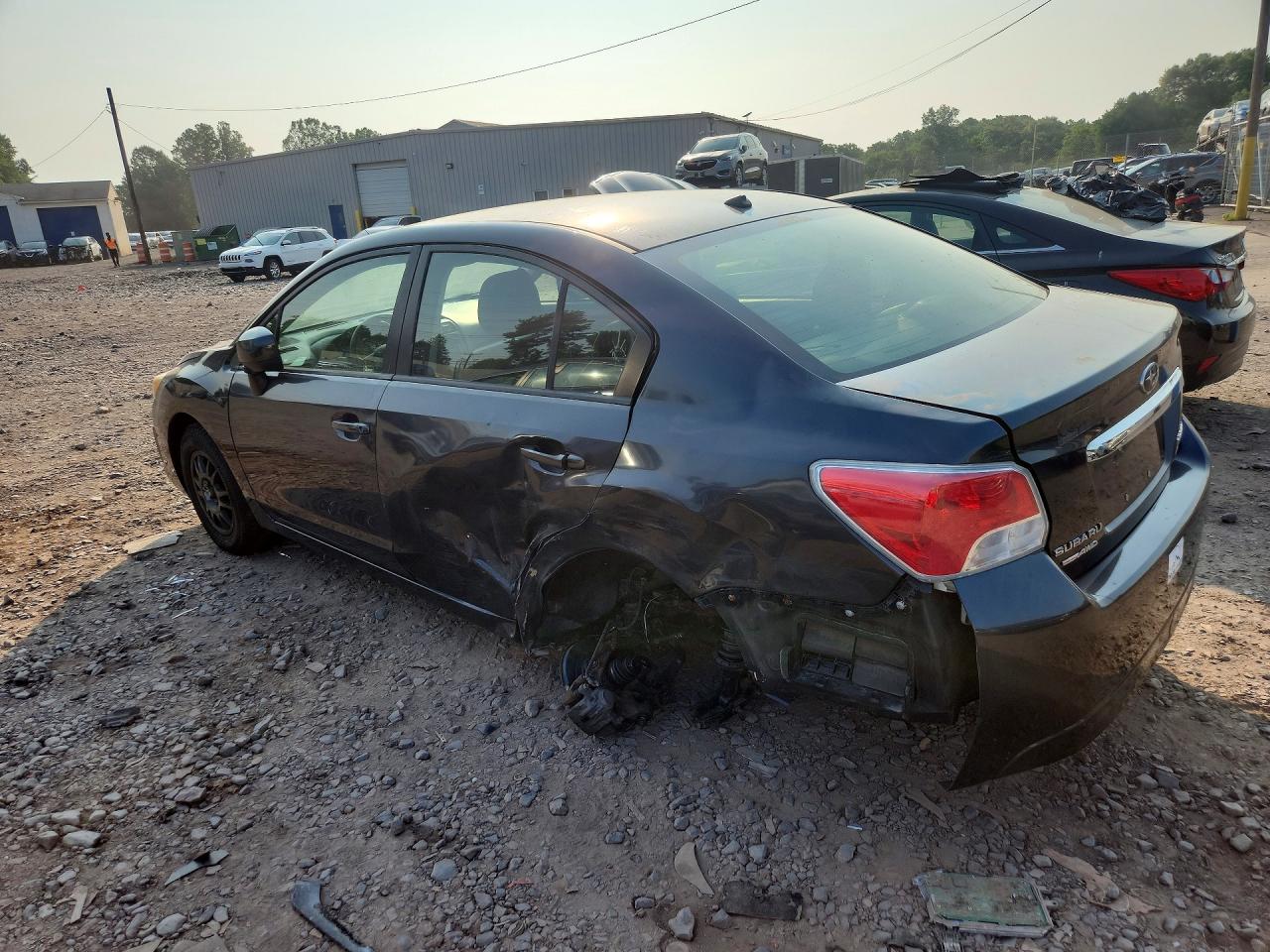 2012 Subaru Impreza Premium Gray vin: JF1GJAC66CH010044