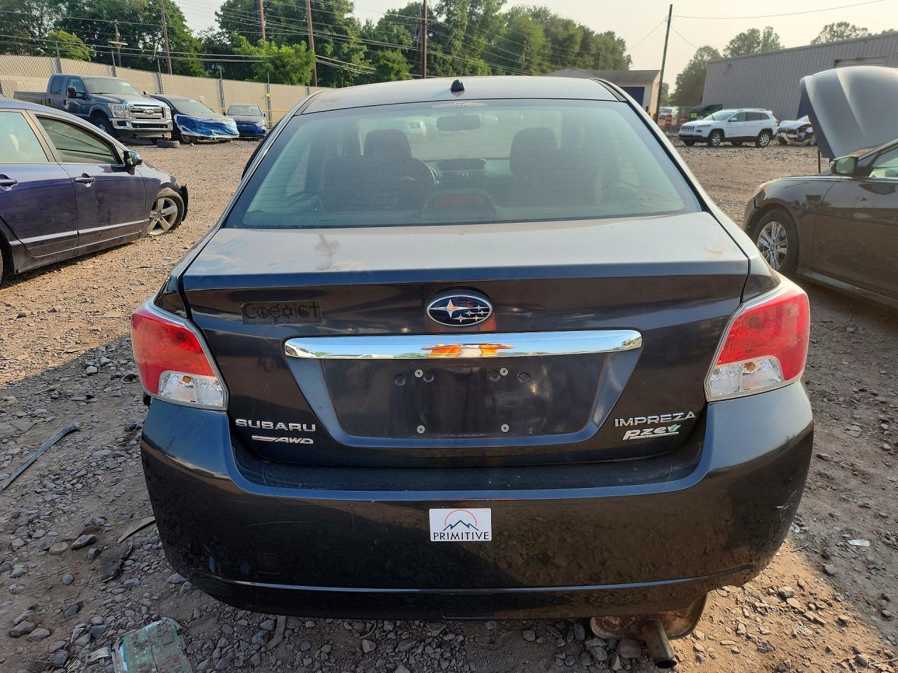 2012 Subaru Impreza Premium Gray vin: JF1GJAC66CH010044