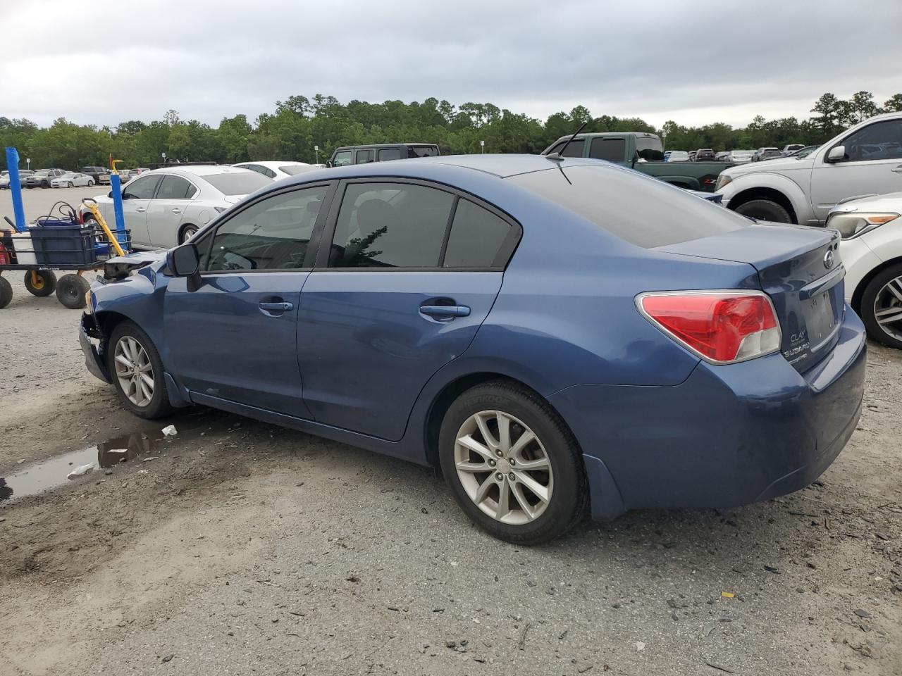 2013 Subaru Impreza Premium Blue vin: JF1GJAC66DH023121
