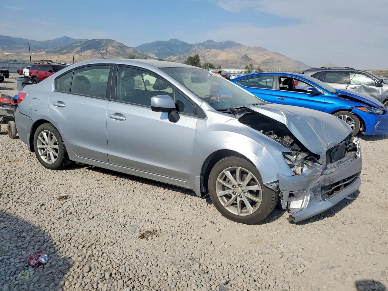 2013 Subaru Impreza Premium Silver vin: JF1GJAC66DH029808