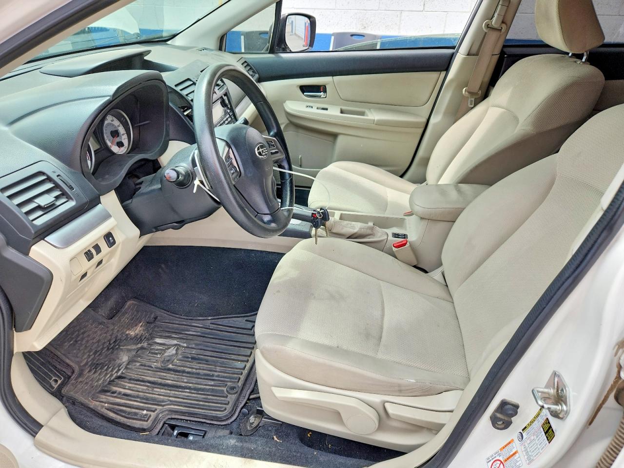 2014 Subaru Impreza Premium White vin: JF1GJAC66EH009723