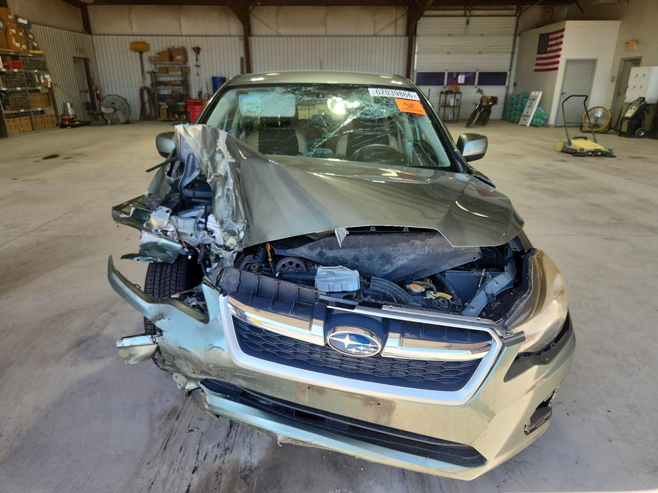 2014 Subaru Impreza Premium Green vin: JF1GJAC66EH015070