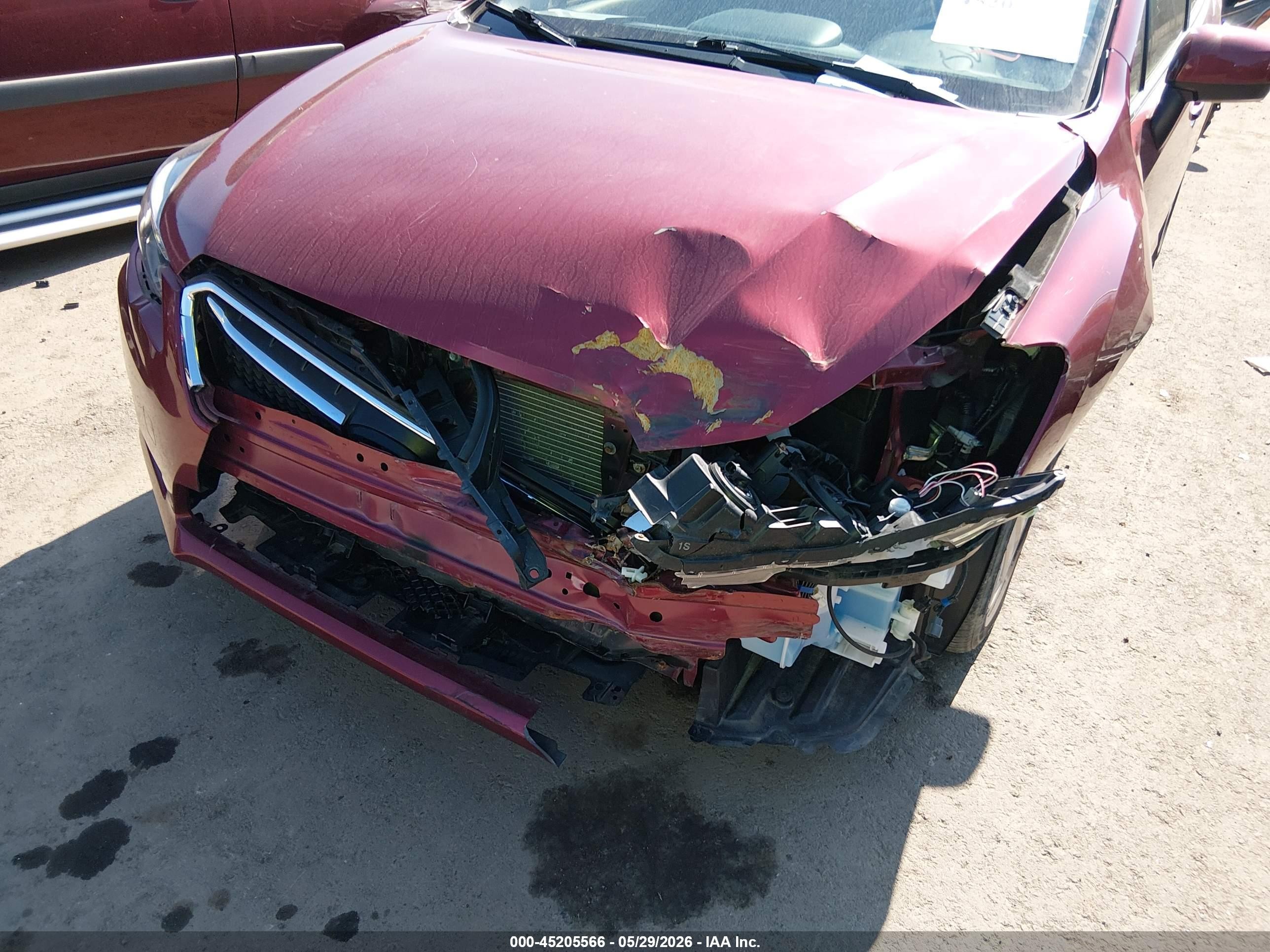 2015 Subaru Impreza 2.0i Premium Красный vin: JF1GJAC66FH020819