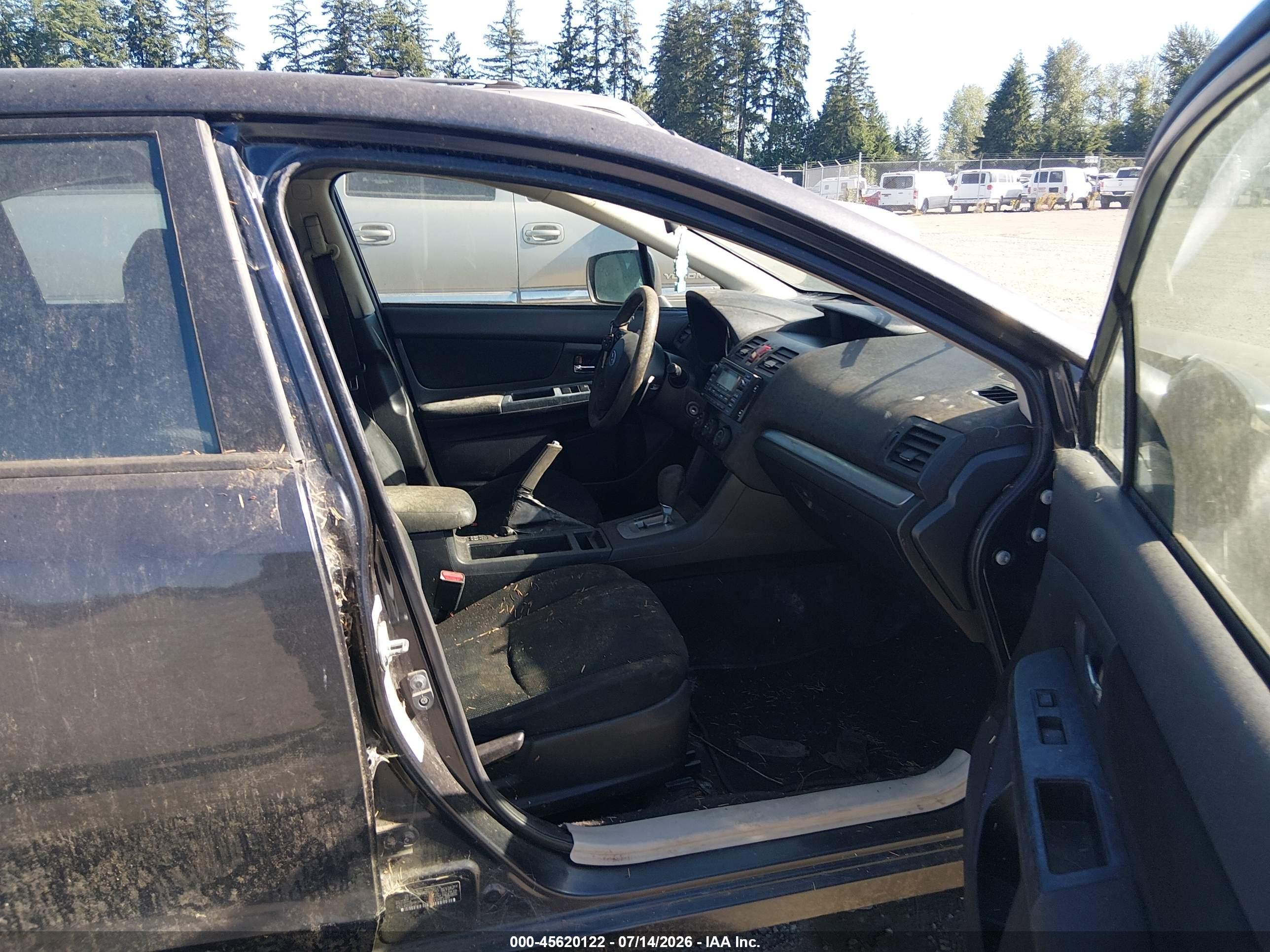 2012 Subaru Impreza 2.0i Premium Черный vin: JF1GJAC67CH007945