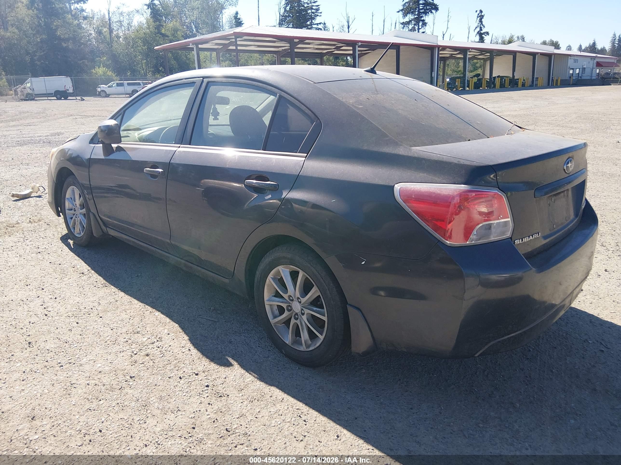 2012 Subaru Impreza 2.0i Premium Черный vin: JF1GJAC67CH007945